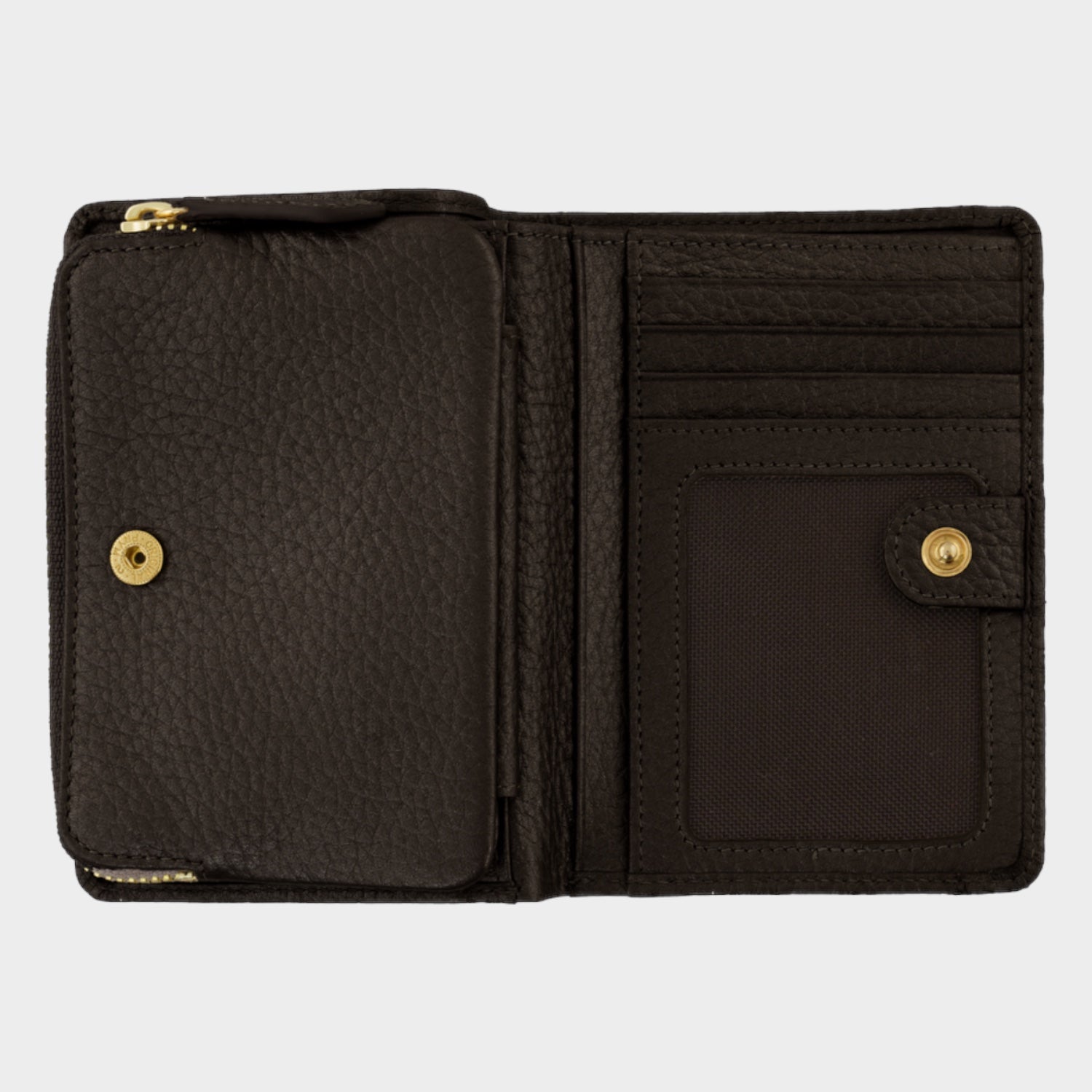 Innenansicht ALESSIA Mini Geldbörse 8CS schwarz