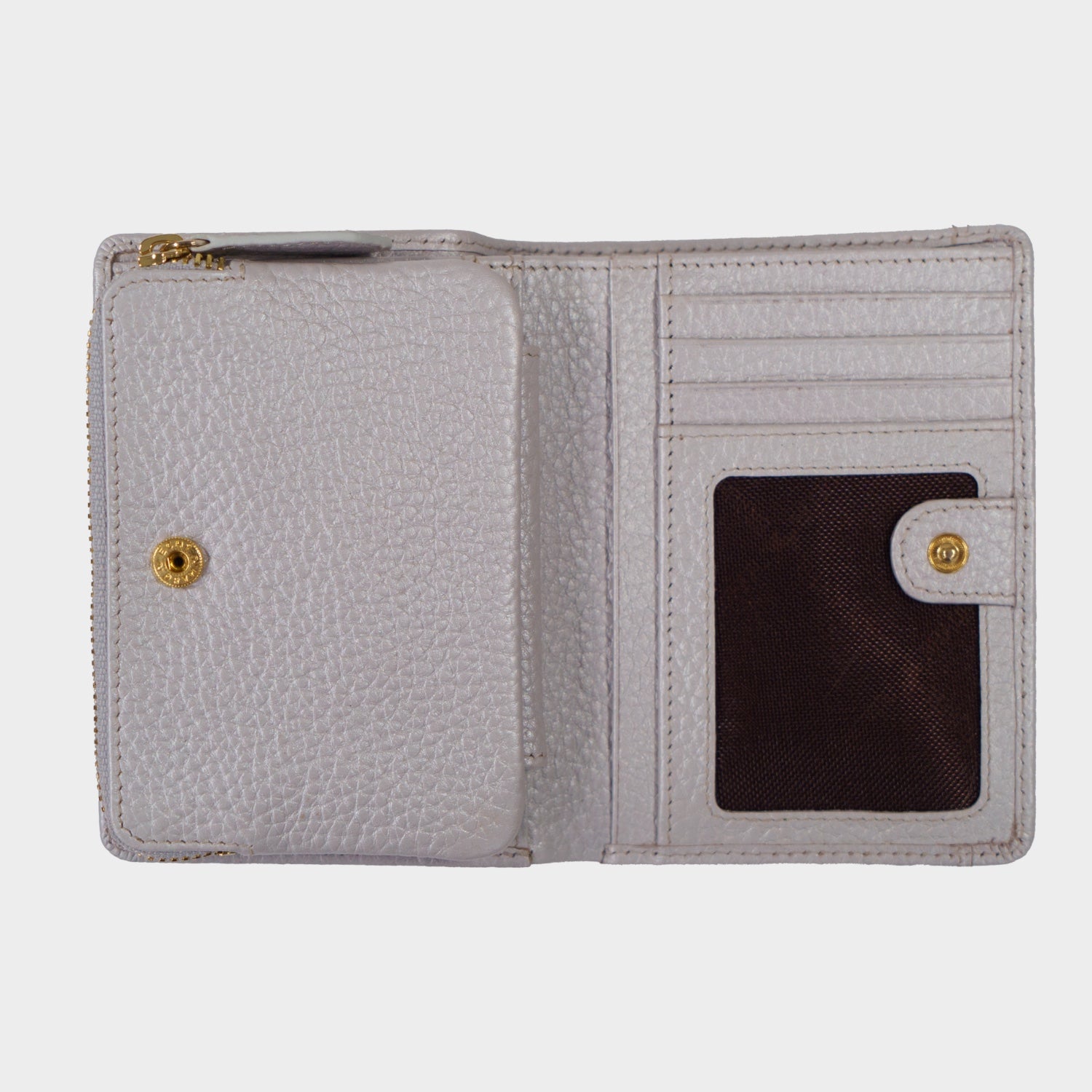 Innenansicht ALESSIA Mini Geldbörse 8CS silver grey