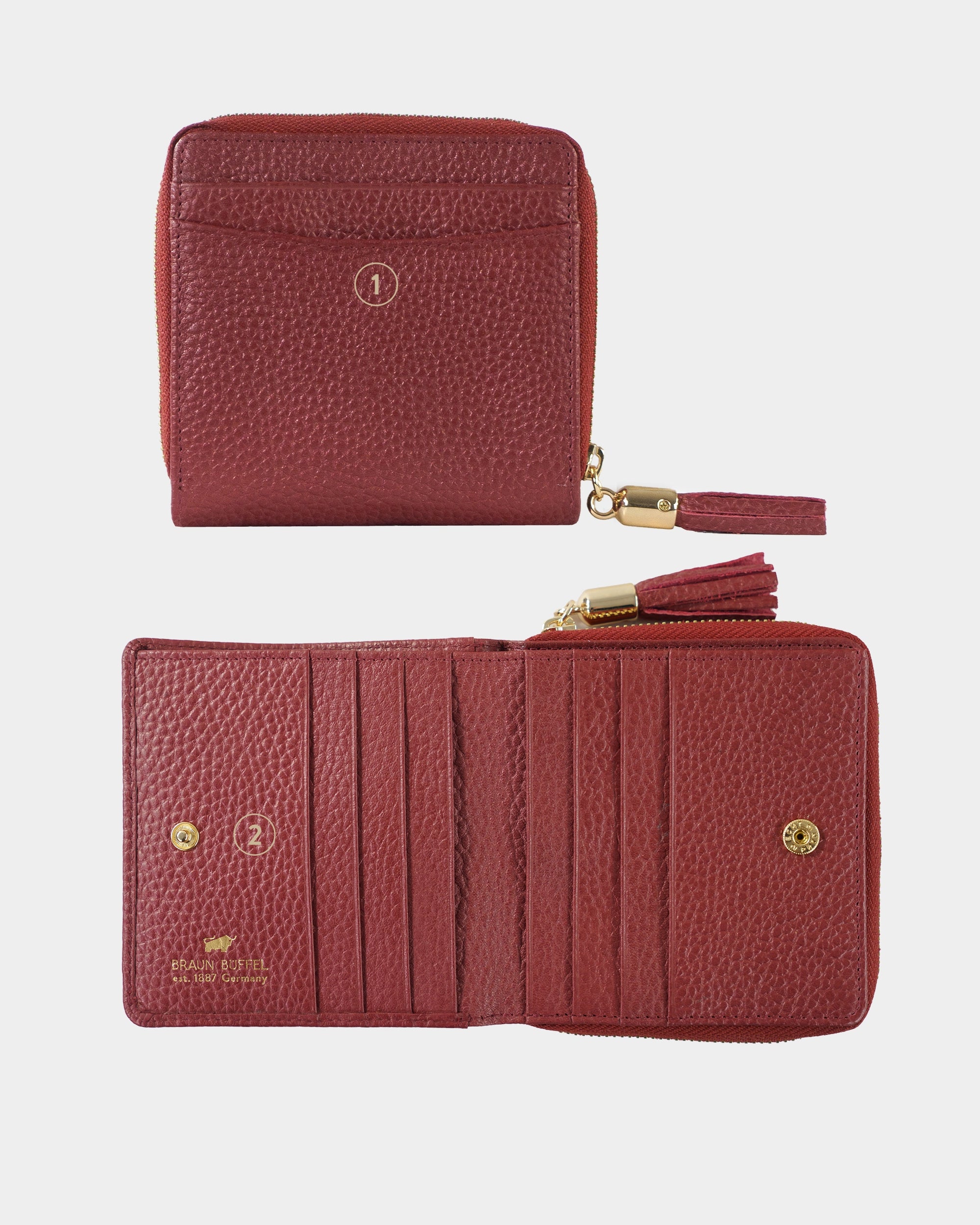 Personalisierungsbild ALESSIA RV-Geldbörse S 6CS red dhalia