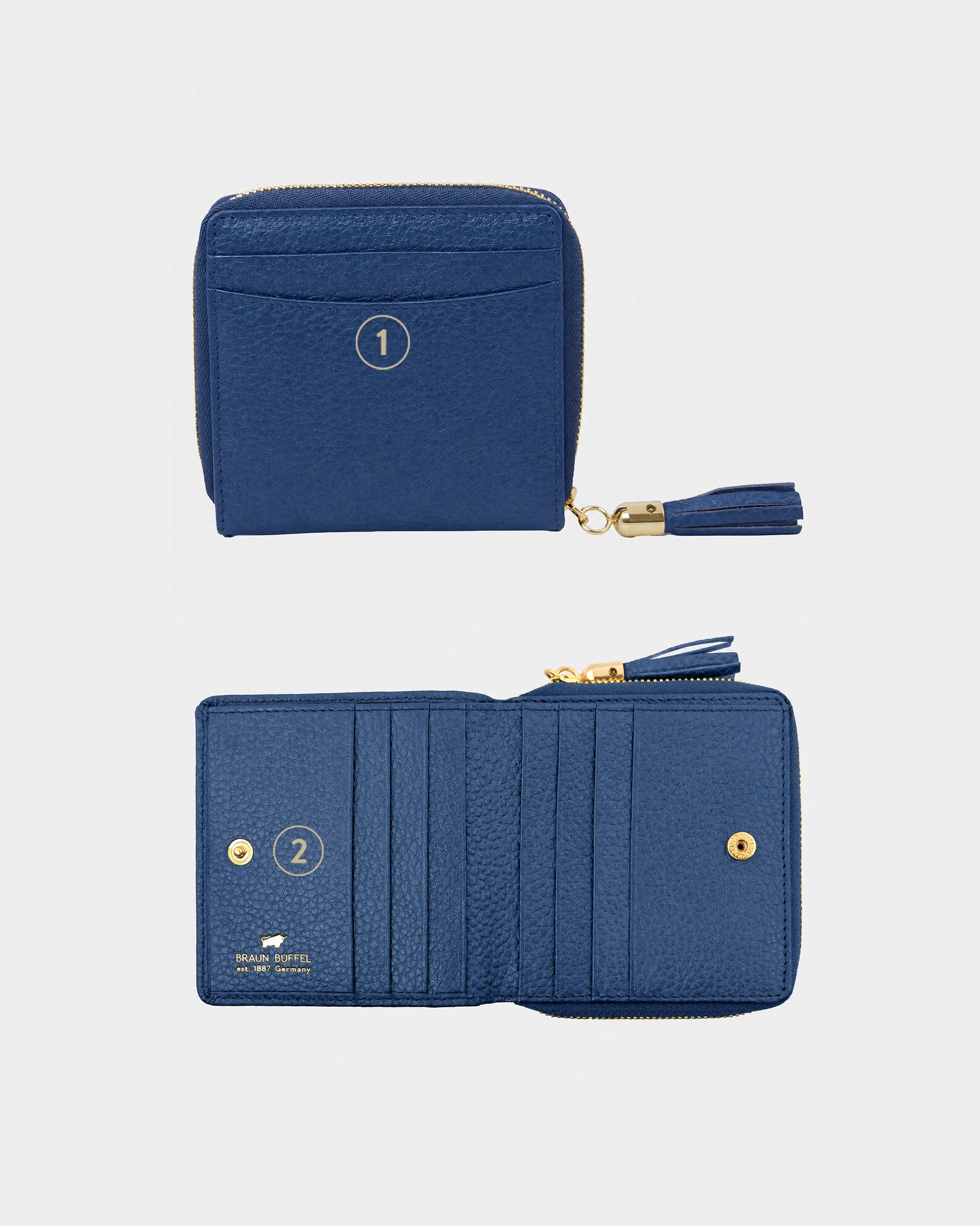 ALESSIA RV-Geldbörse S 6CS deep blue