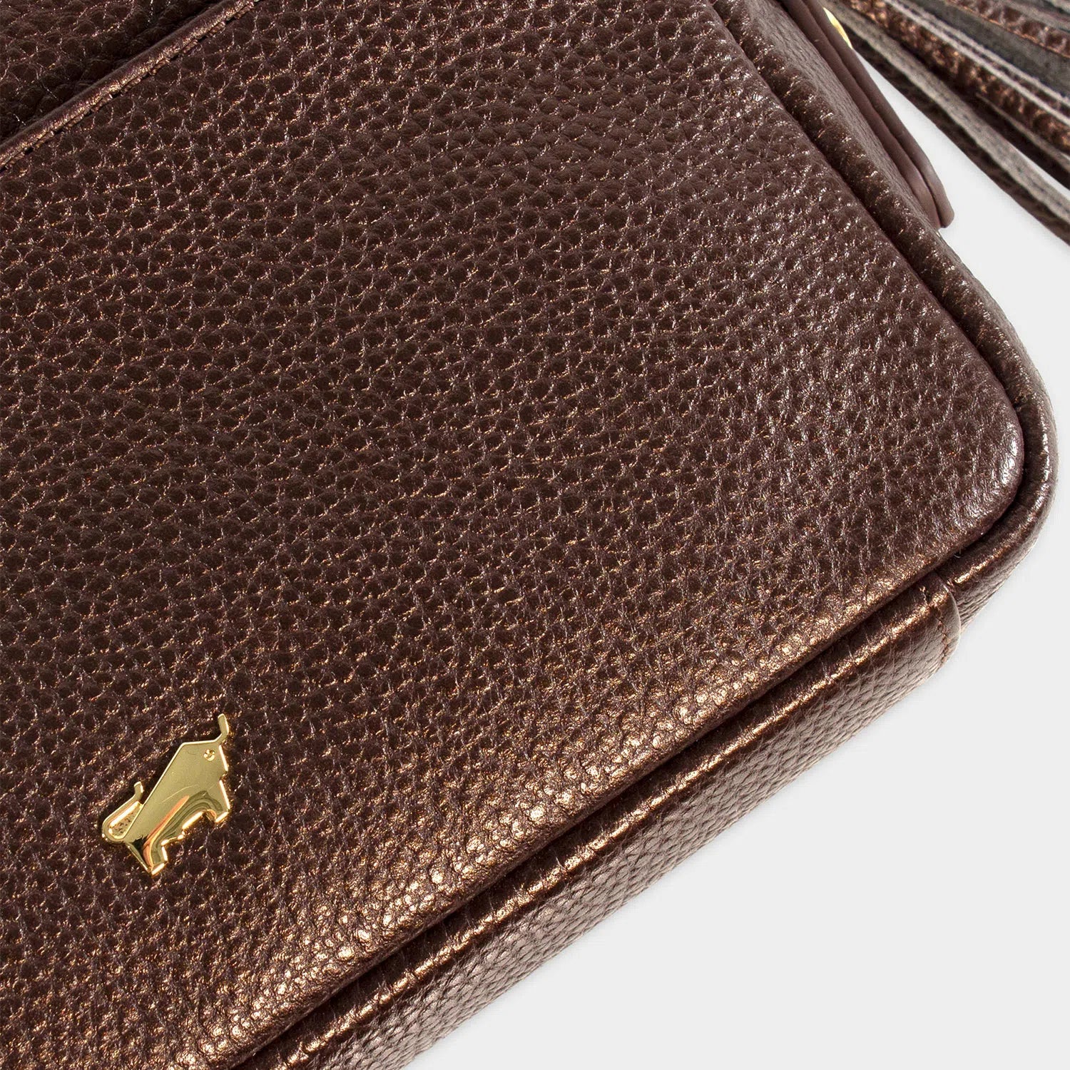 Keyfeature-2 ALESSIA Camera Bag with Chain grizzly