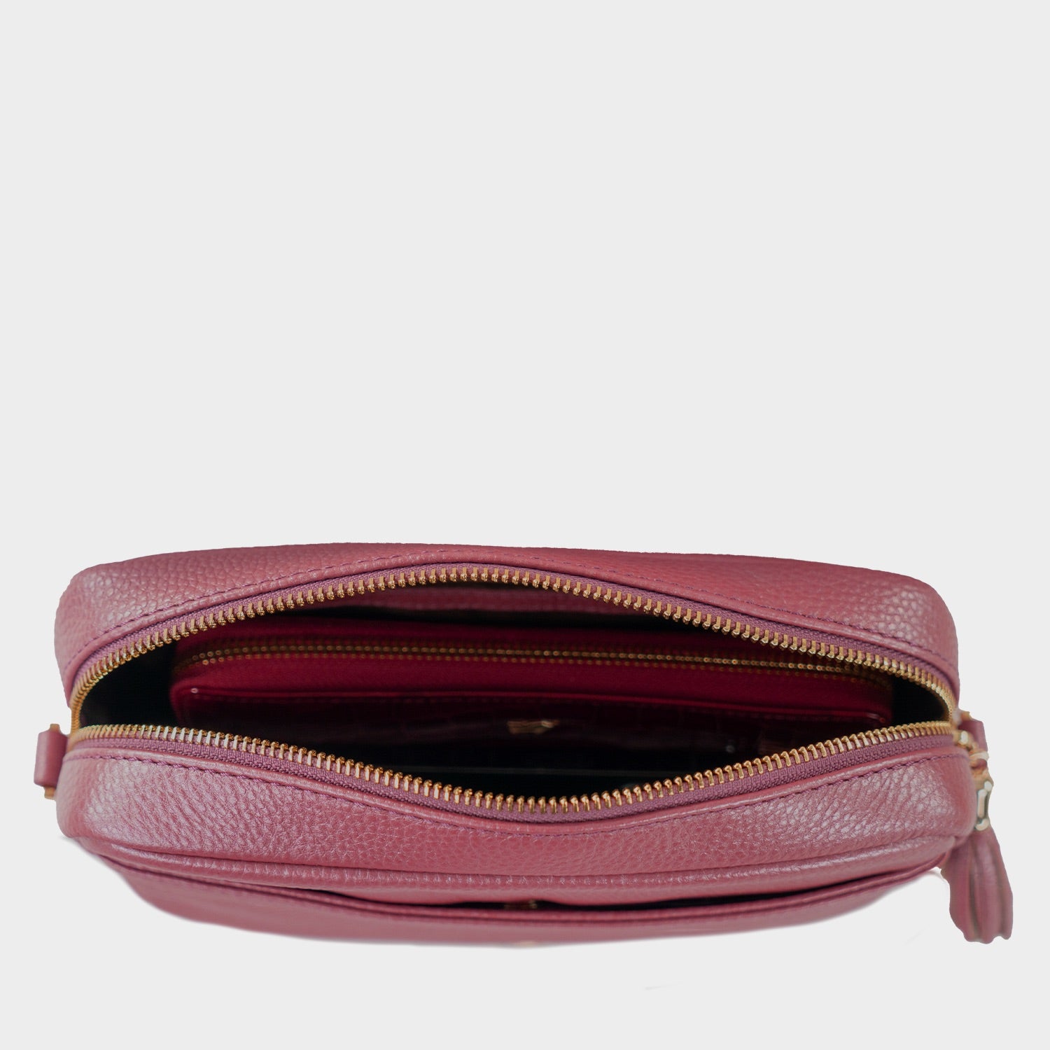Innenansicht ALESSIA Camera Bag with Chain brown rose