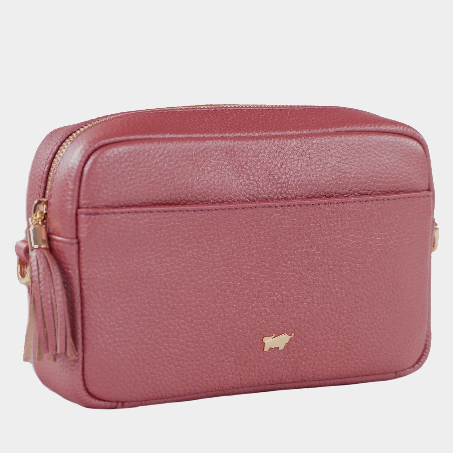 Schraegansicht ALESSIA Camera Bag with Chain brown rose