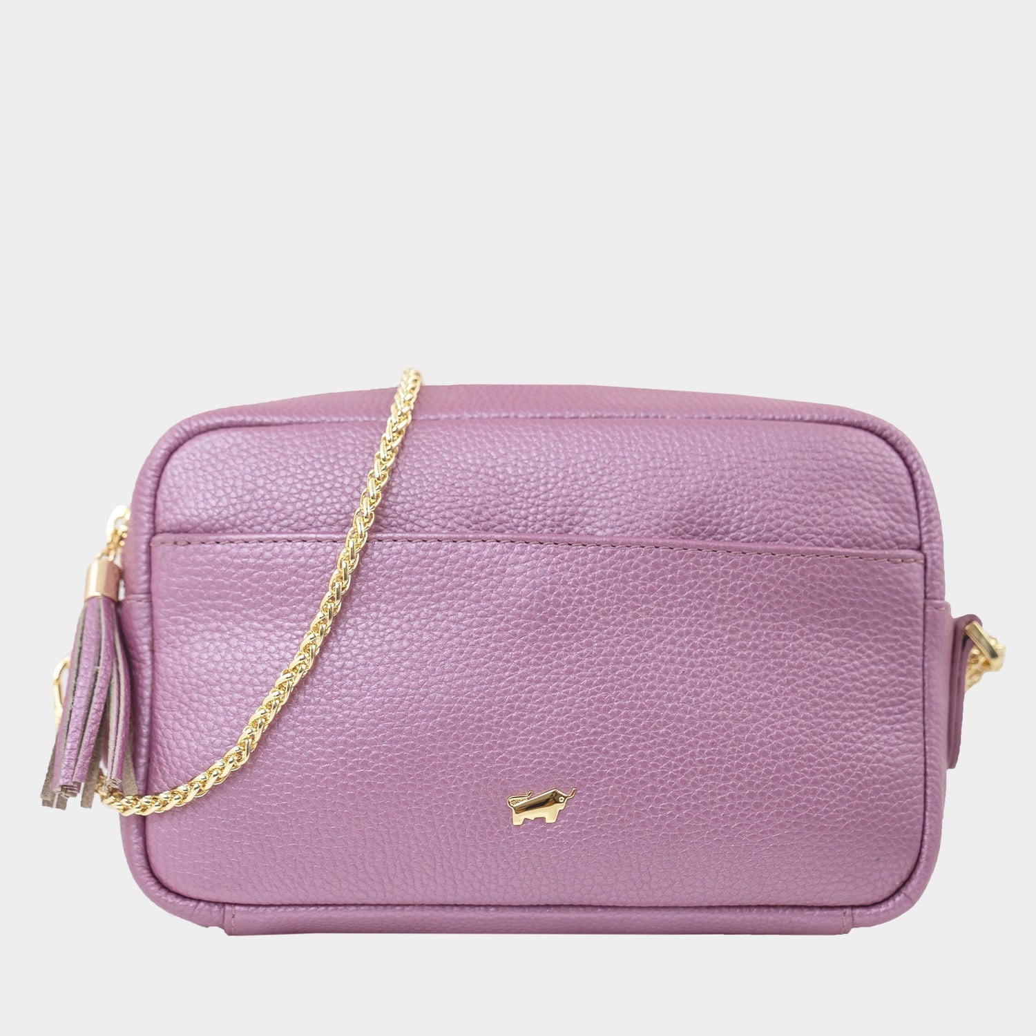 Frontnansicht ALESSIA Camera Bag with Chain purple heather