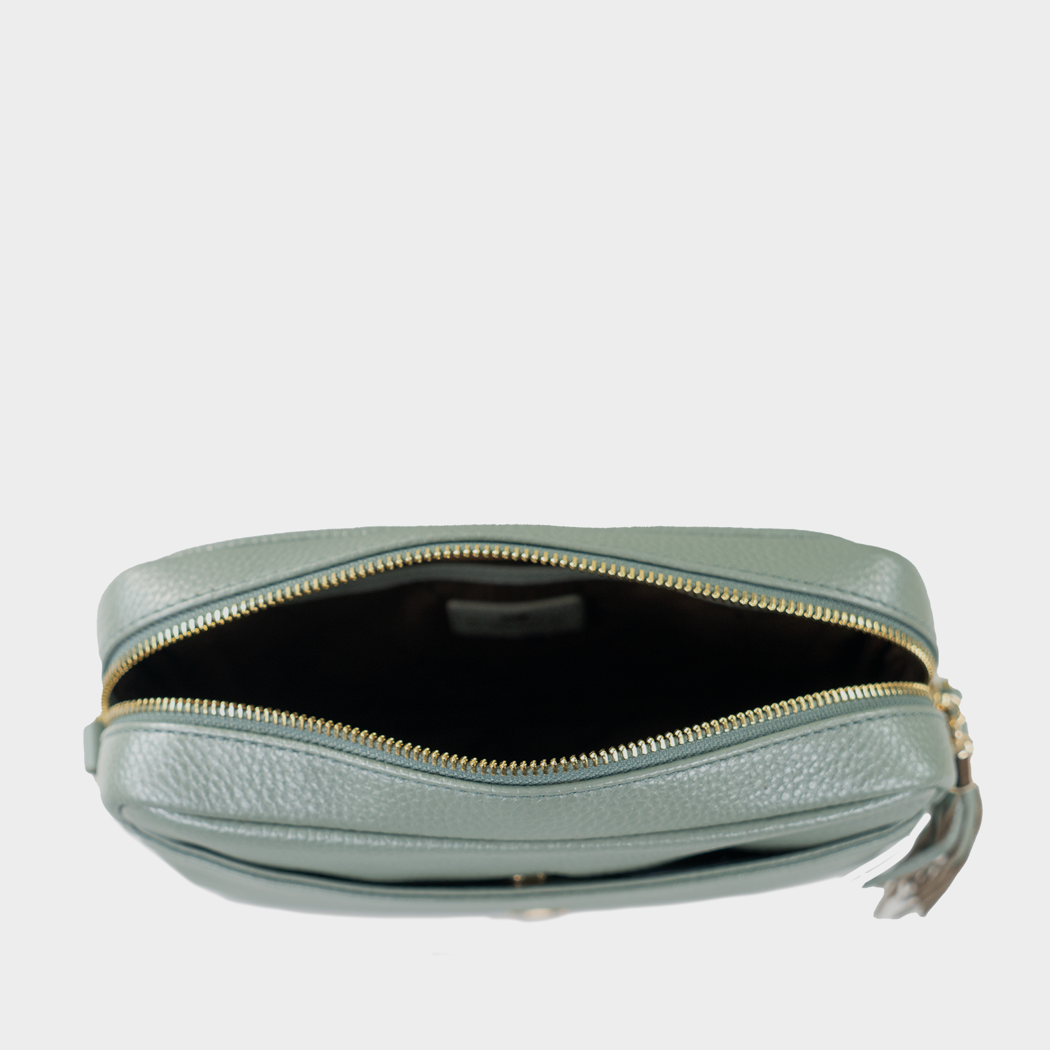 Innenansicht ALESSIA Camera Bag with Chain pale green