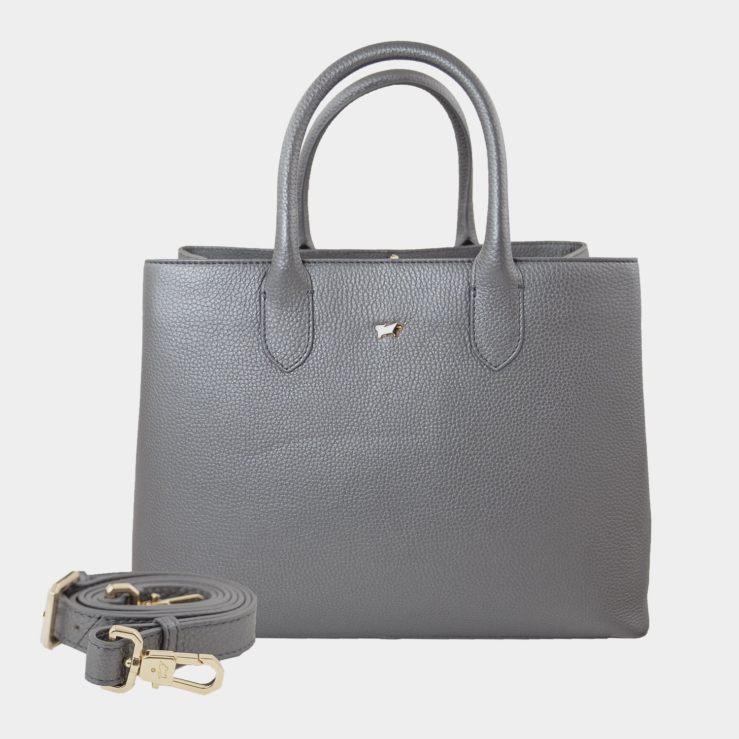 Grey shopper handbag sale