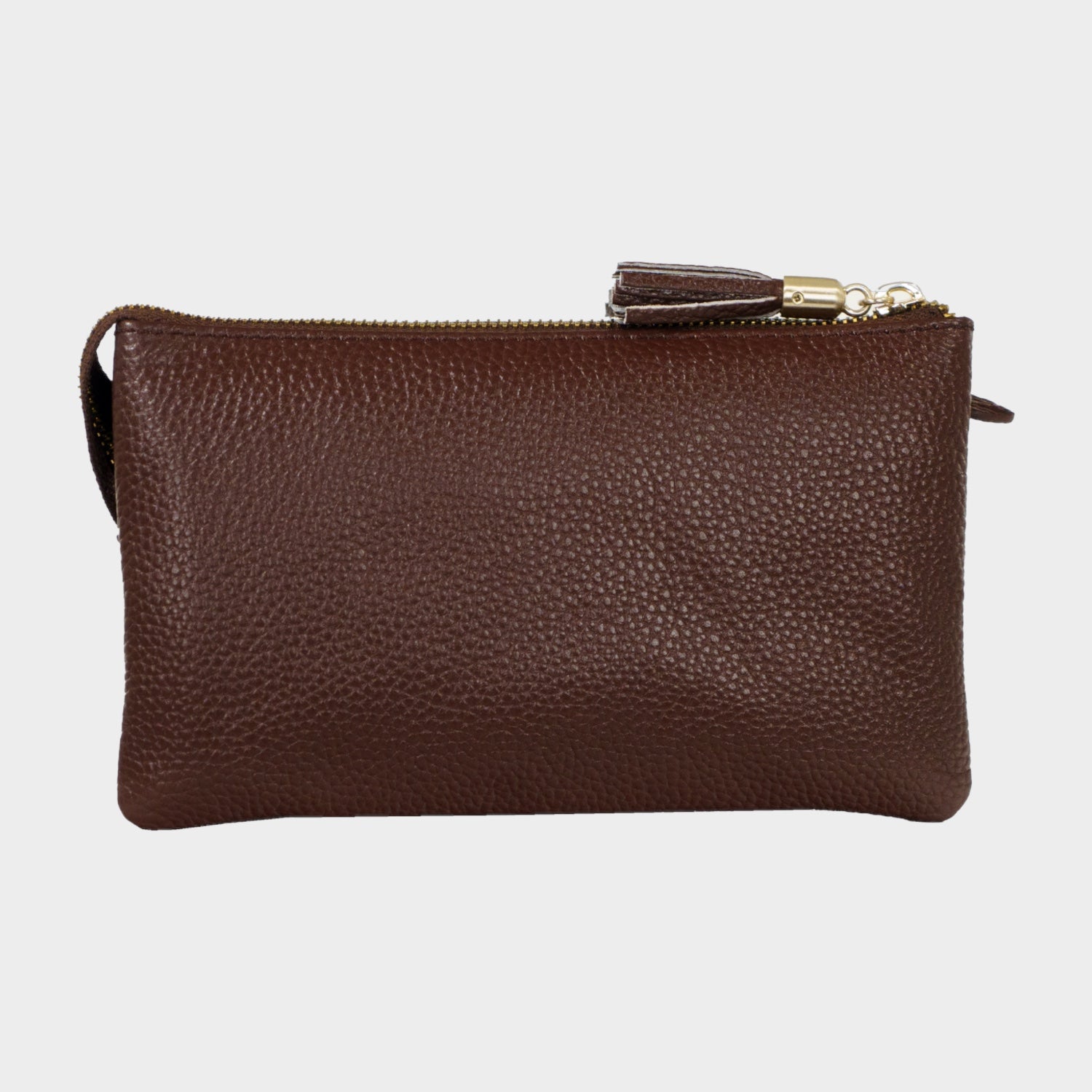 Rückansicht HANNA Umhängetasche dark brown