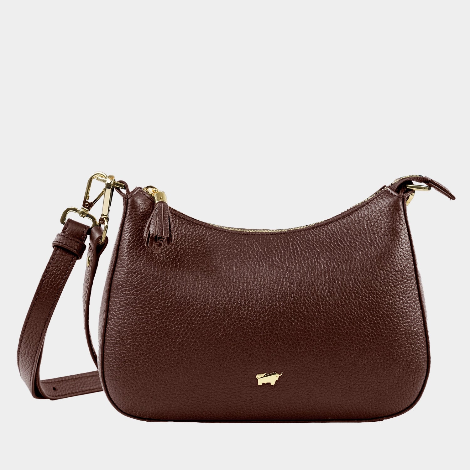 Frontansicht HANNA Mini Bag dark brown