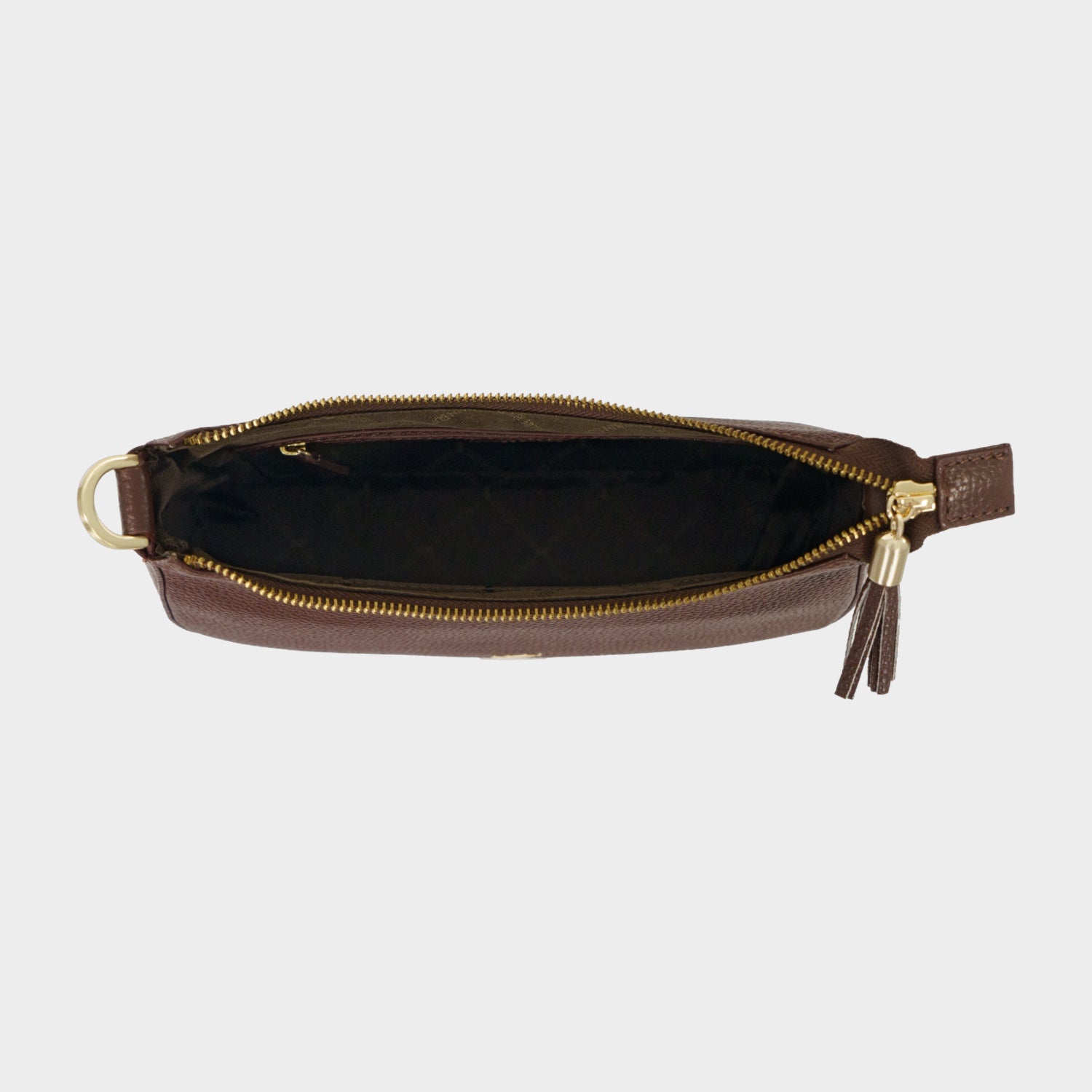 Innenansicht HANNA Mini Bag dark brown