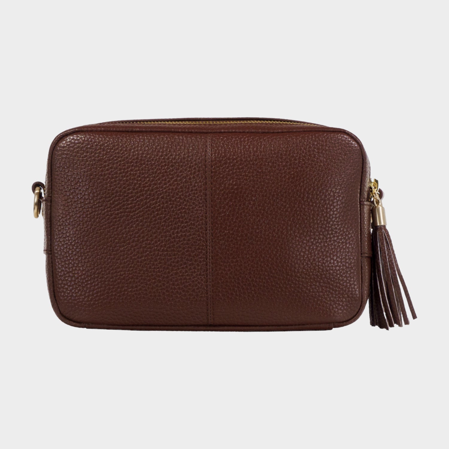 Rückansicht HANNA Umhängetasche Box dark brown