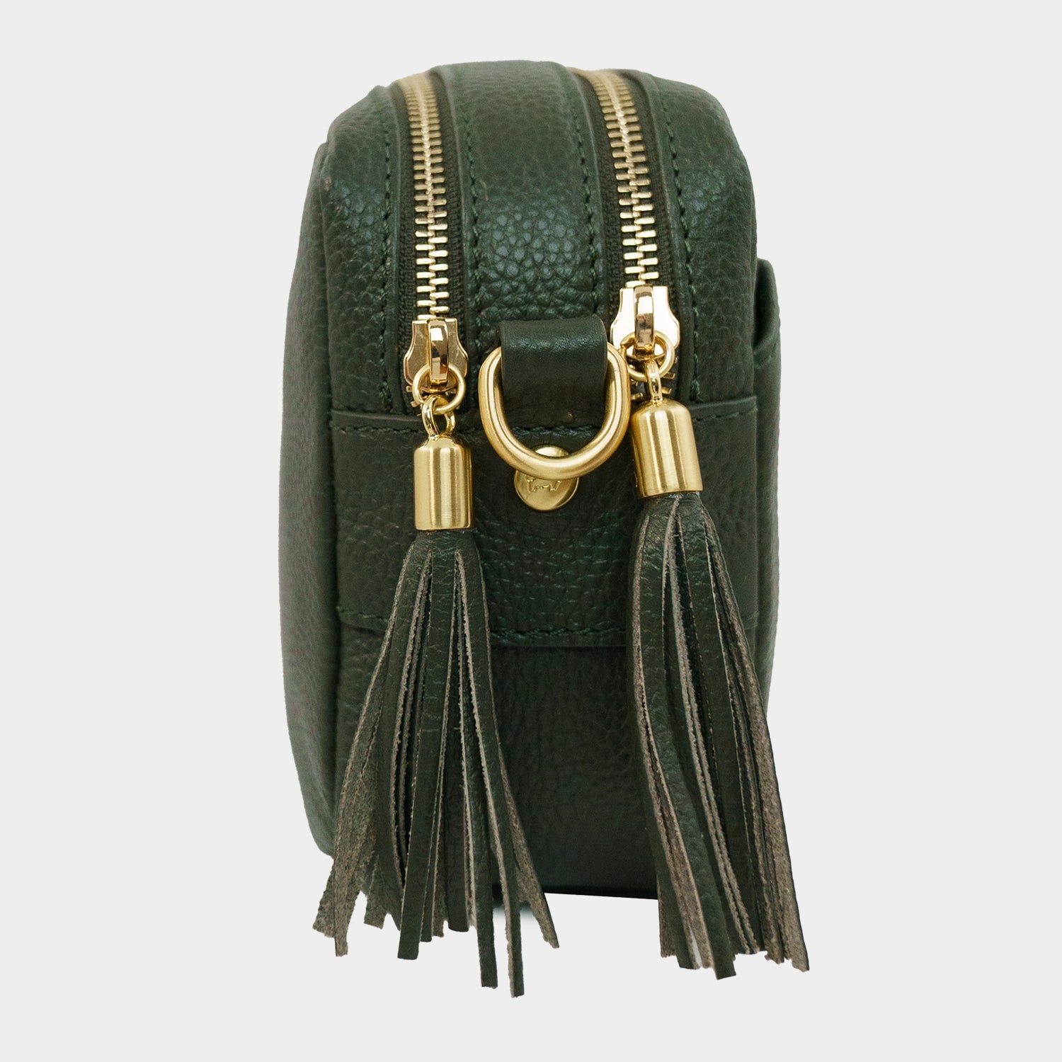 Seitenansicht HANNA Umhängetasche box loden green