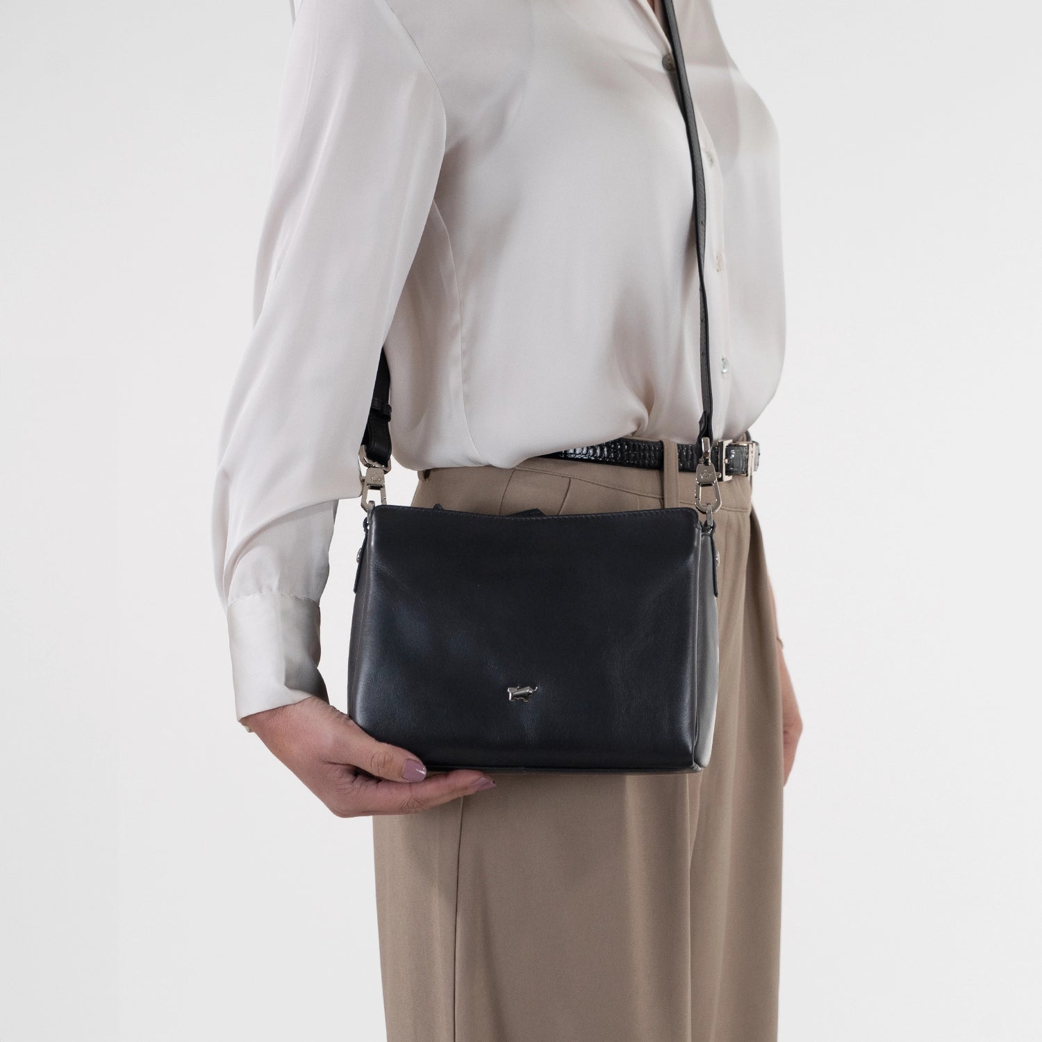 Keyfeature HANNA CLASSIC Umhängetasche RV schwarz