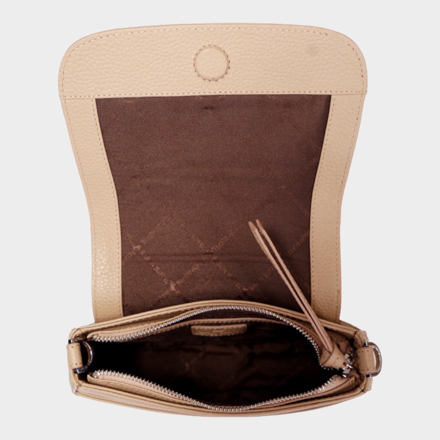 Innenansicht HANNA Flap Bag XS creme