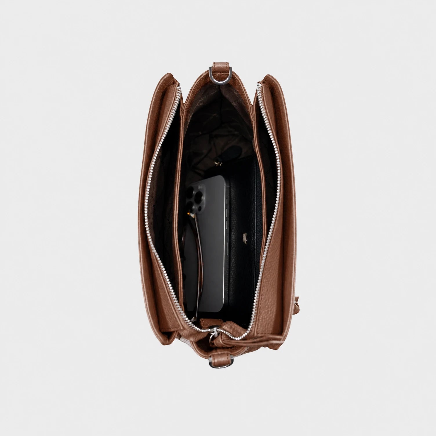 HANNA shoulder bag S saddle brown