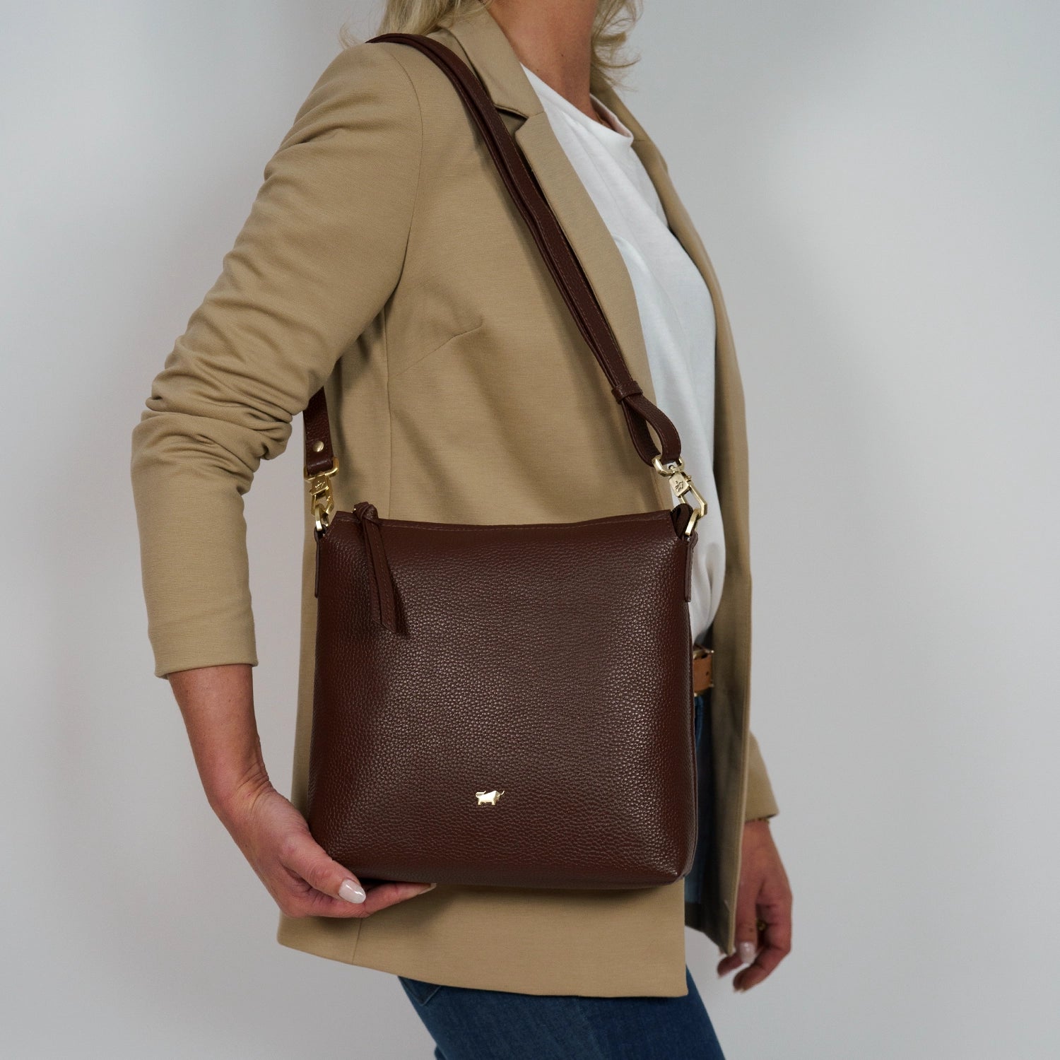 Keyfeature HANNA Umhängetasche M dark brown