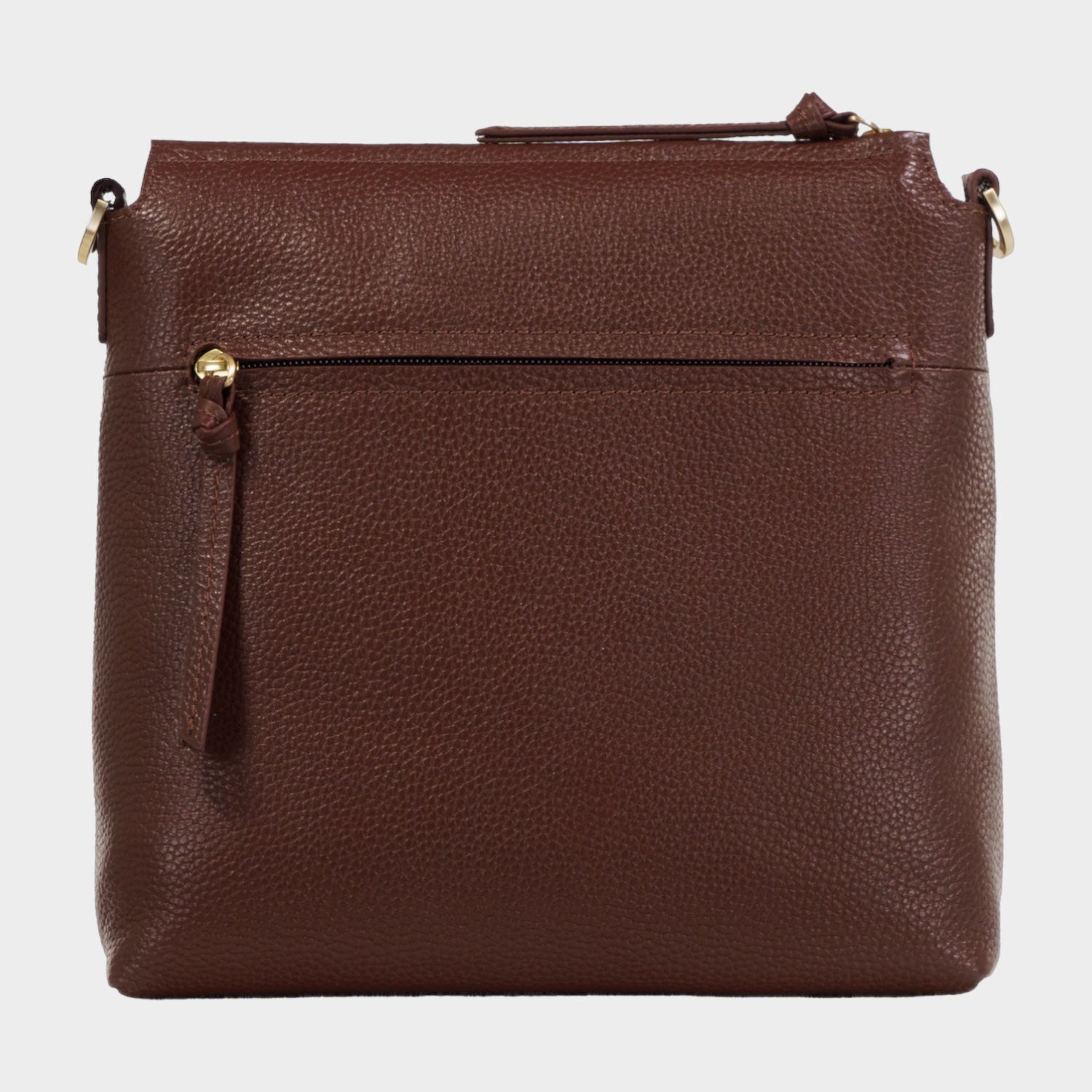 Rückansicht HANNA Umhängetasche M dark brown