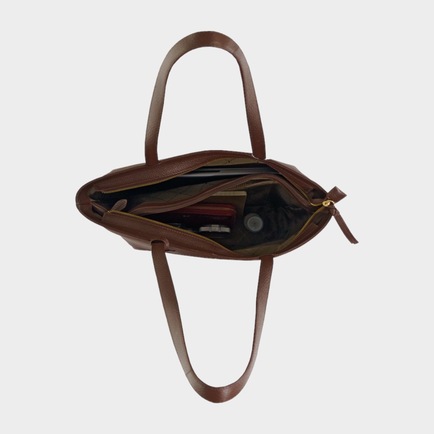Innenansicht HANNA Shopper S dark brown