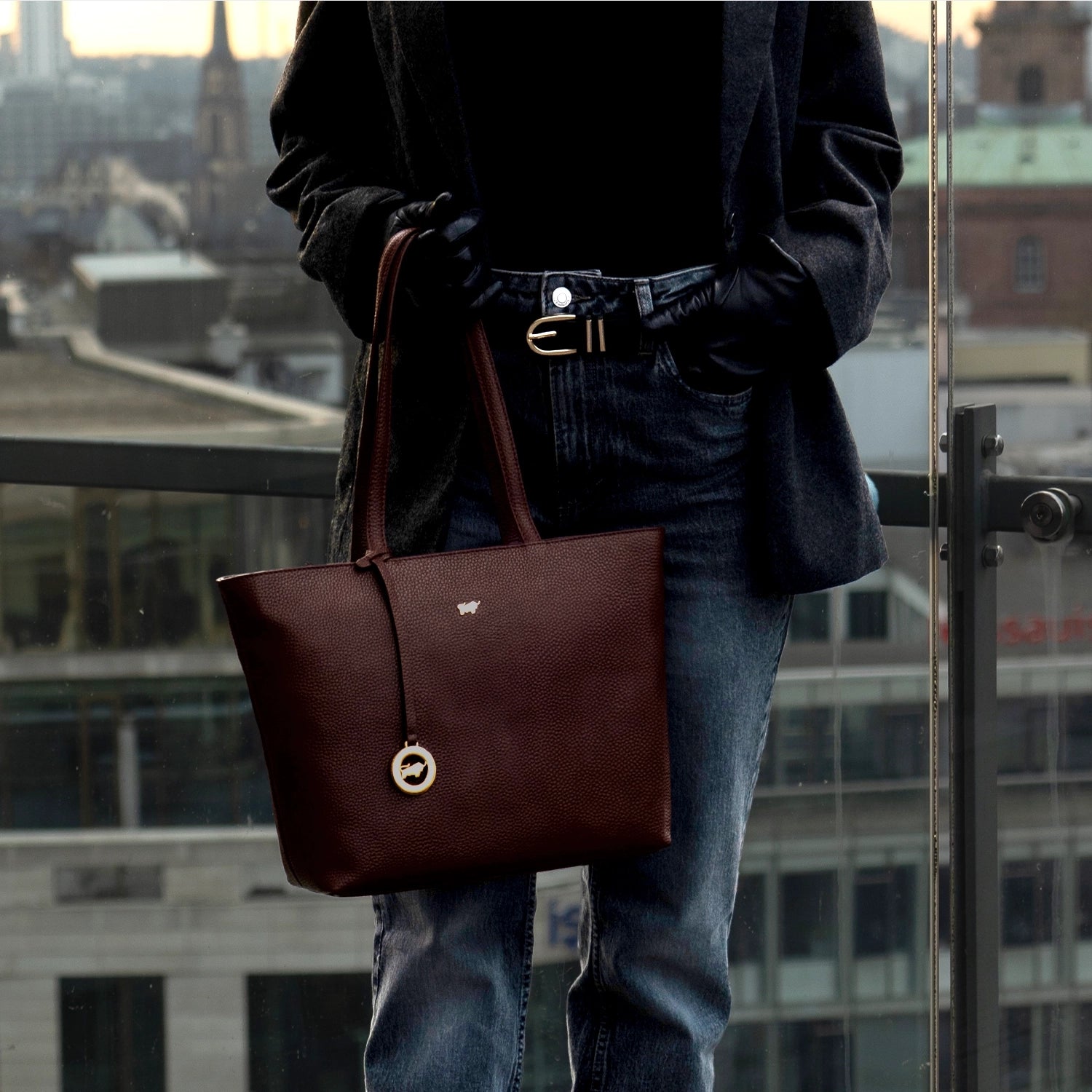 Keyfeature HANNA Shopper S dark brown