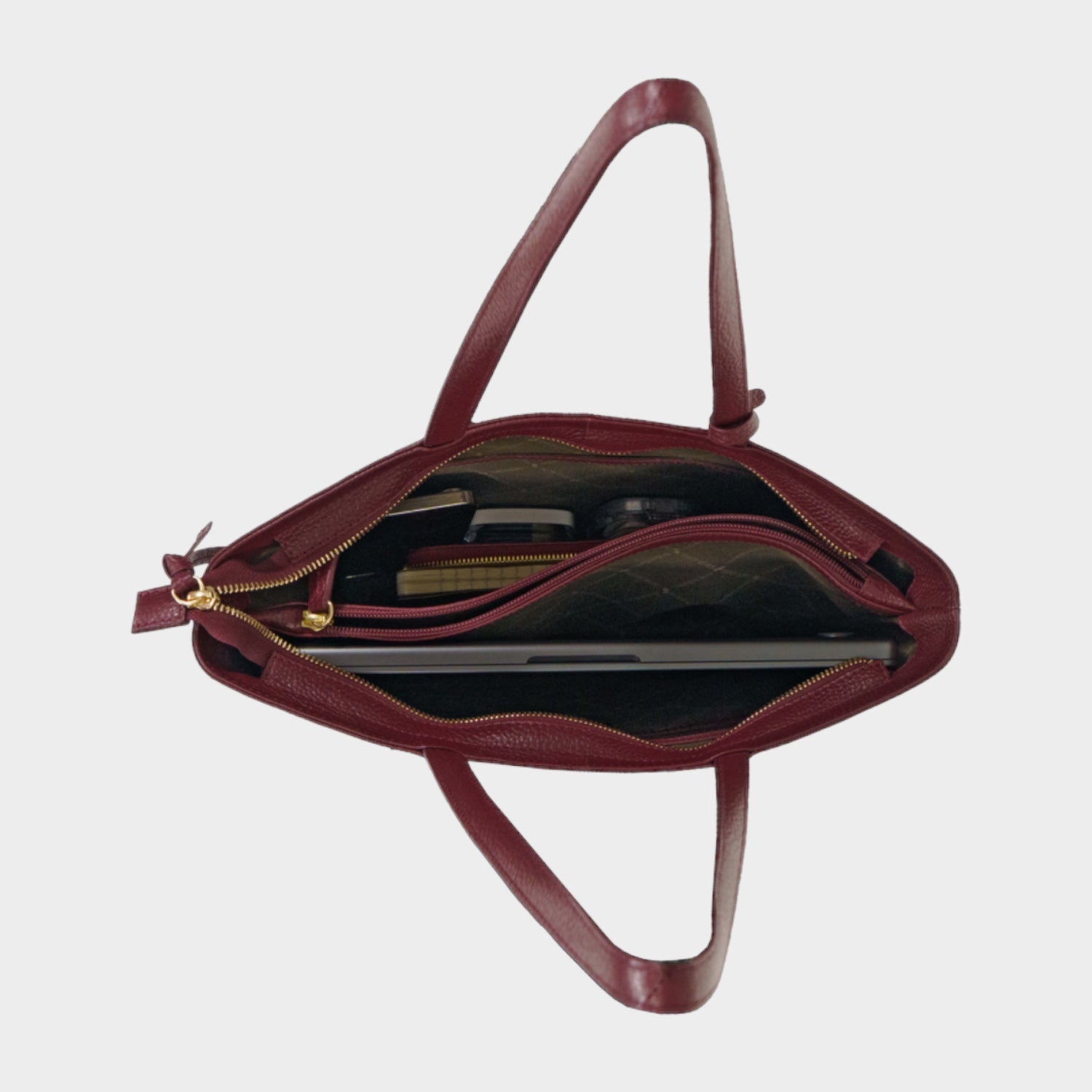 Innenansicht HANNA Shopper S dark wine