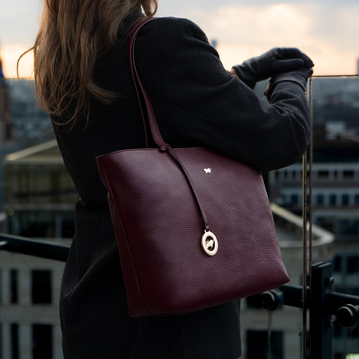 Keyfeature HANNA Shopper S dark wine