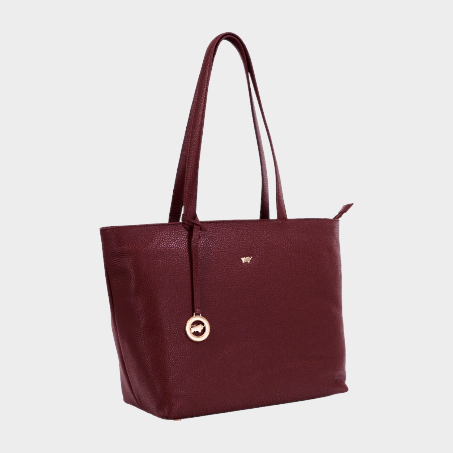 Schrägansicht HANNA Shopper dark wine
