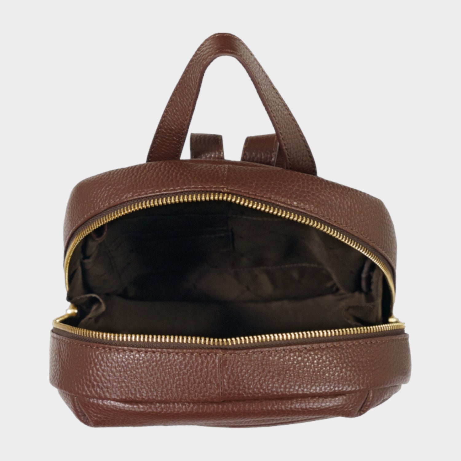 Innenansicht HANNA Rucksack S dark brown