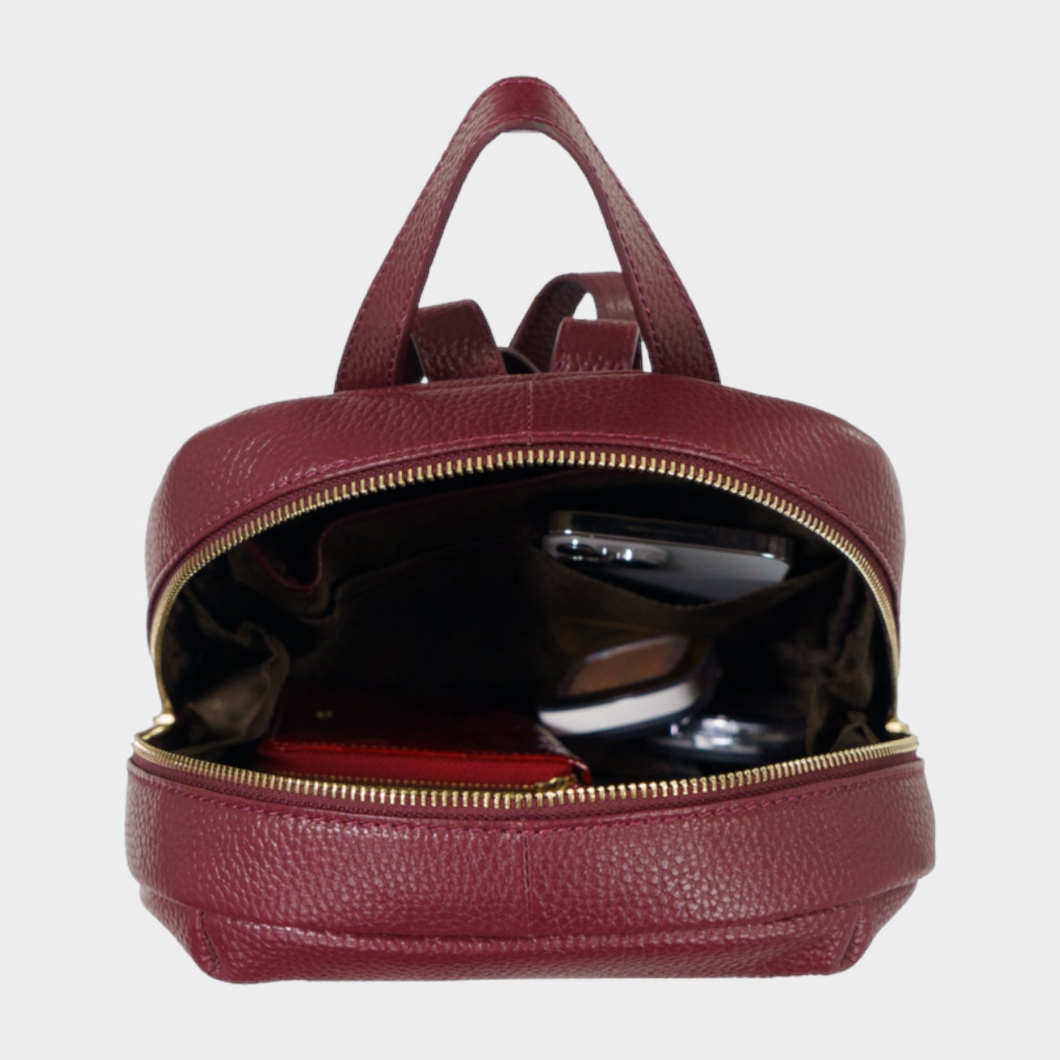 Innenansicht HANNA Rucksack S dark wine