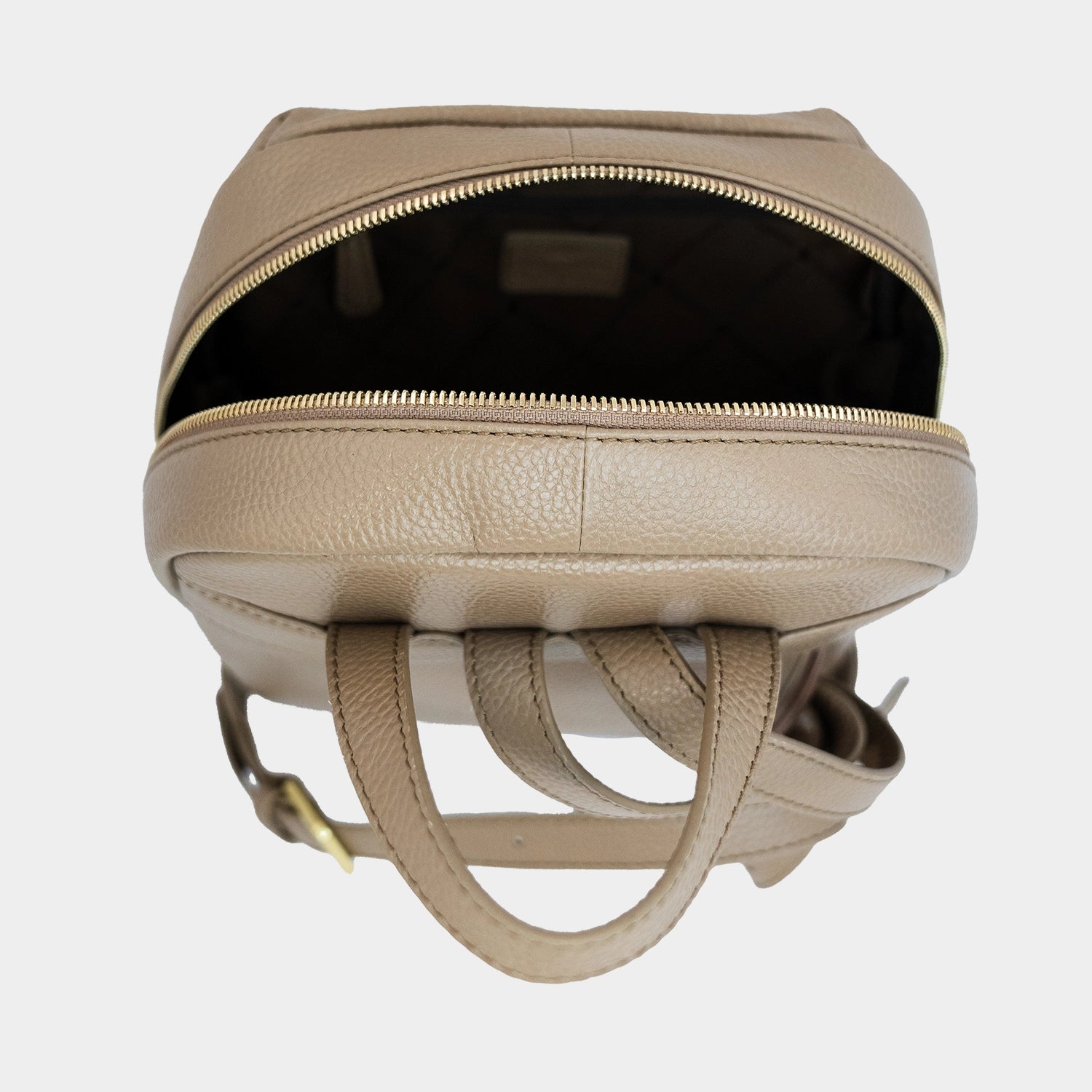 Innenansicht HANNA Rucksack S clay brown