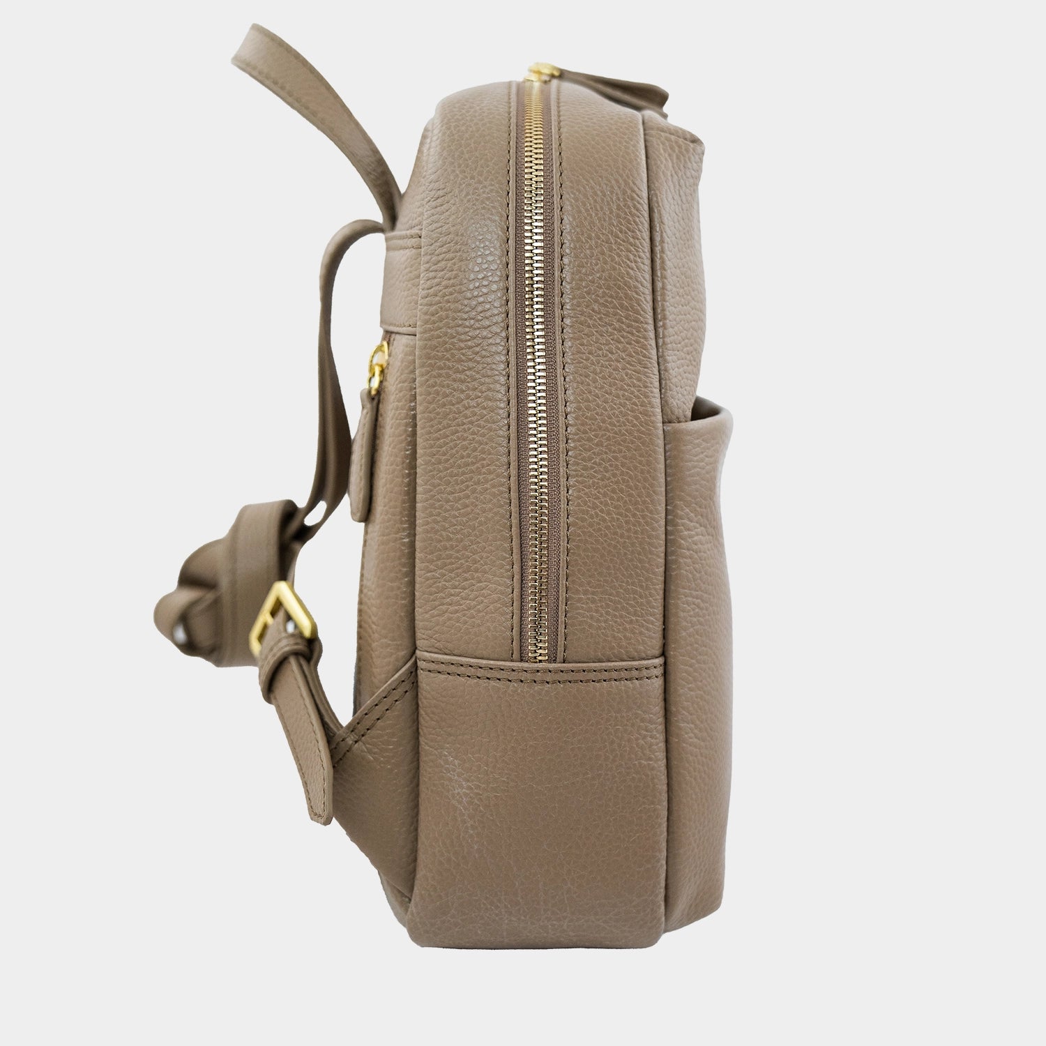 Seitenansicht HANNA Rucksack S clay brown