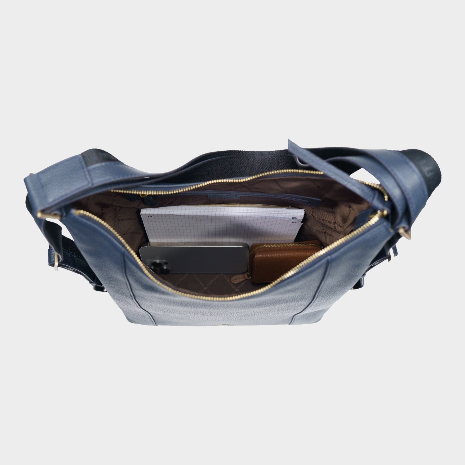 Innenansicht HANNA Hobo Rucksack navy