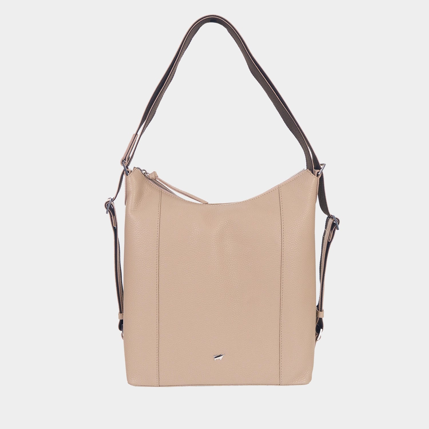 Frontansicht HANNA Hobo Rucksack creme