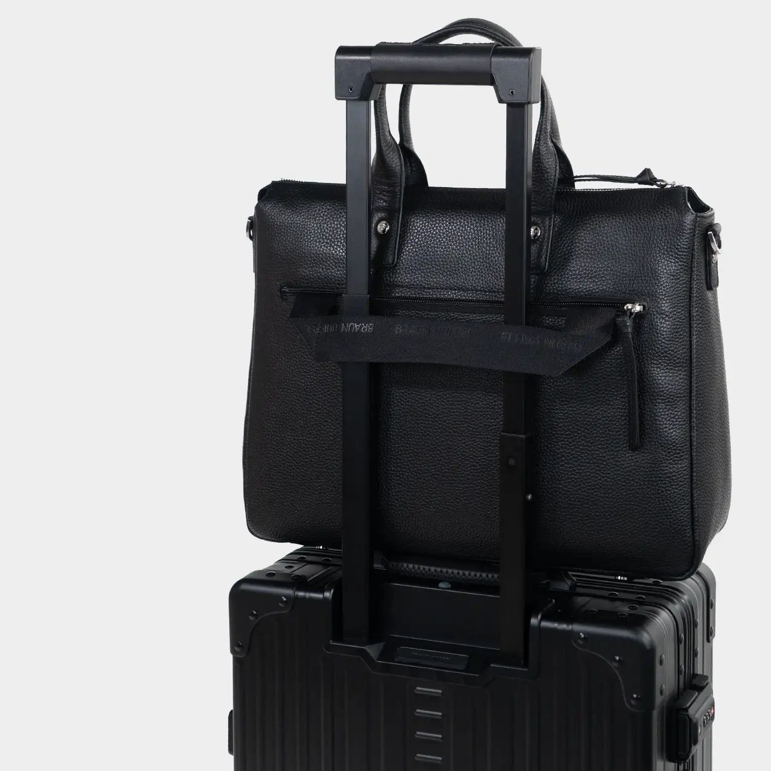 Trolley Link HANNA Damen Leder Businesstasche mit Laptopfach schwarz
