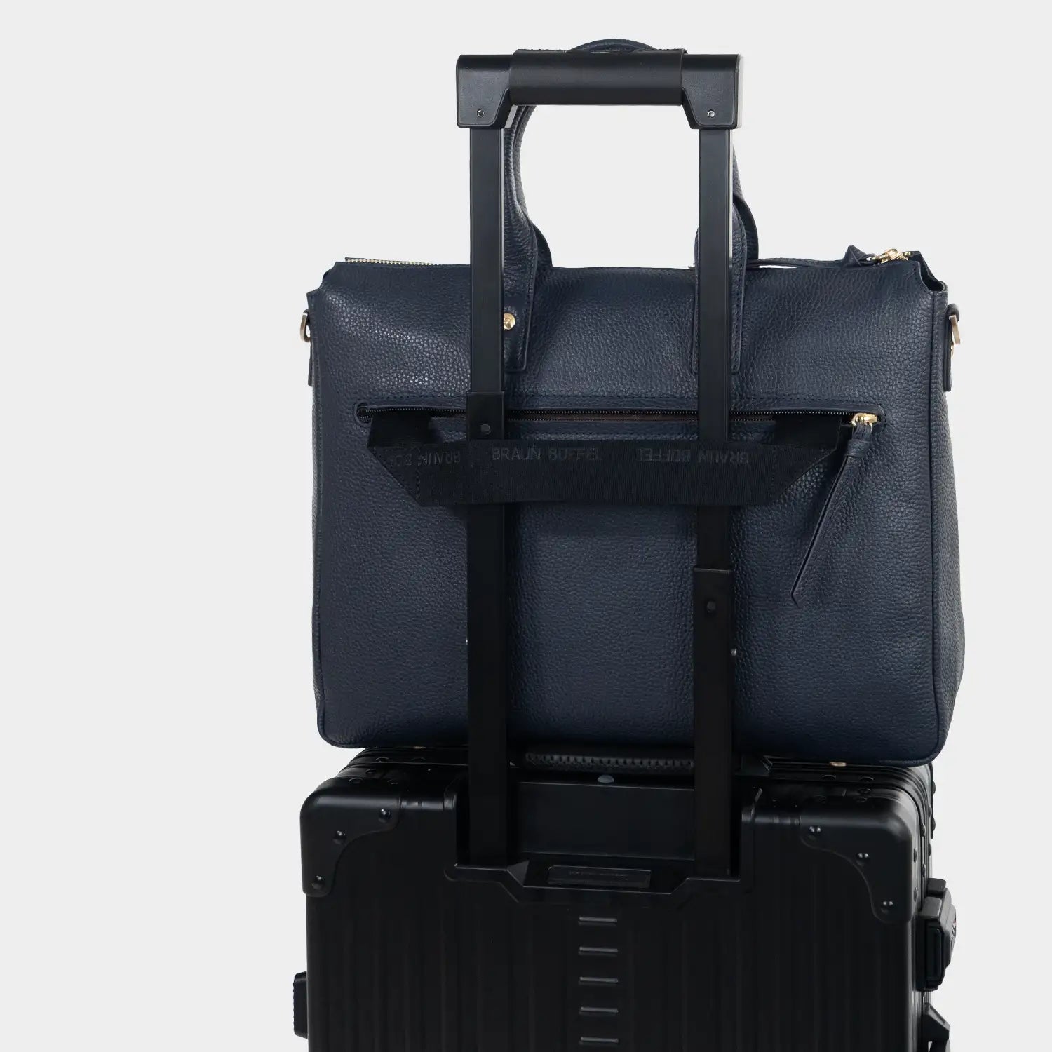 Trolley Link HANNA Damen Leder Businesstasche mit Laptopfach navy