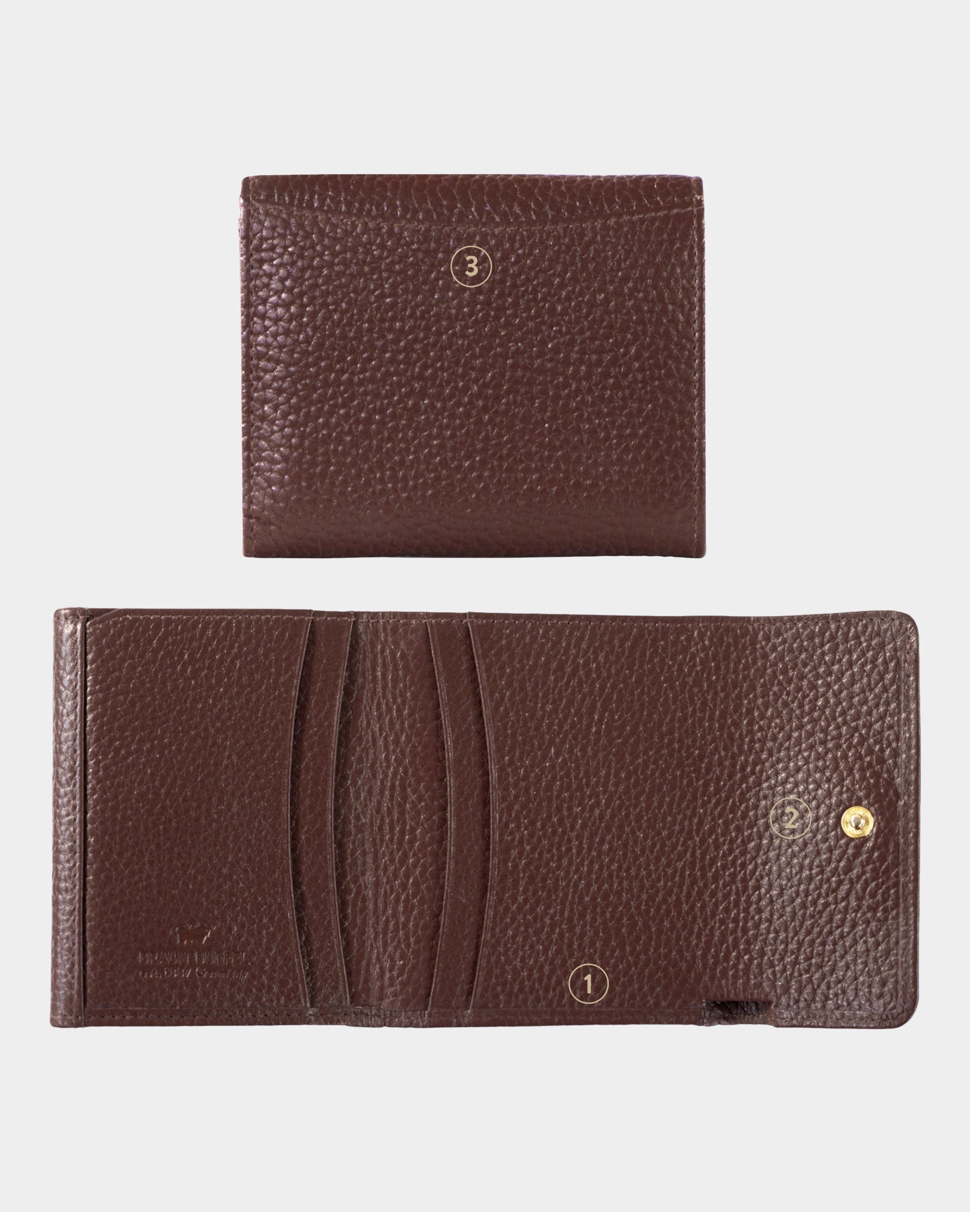 HANNA RFID Geldbörse 5CS dark brown