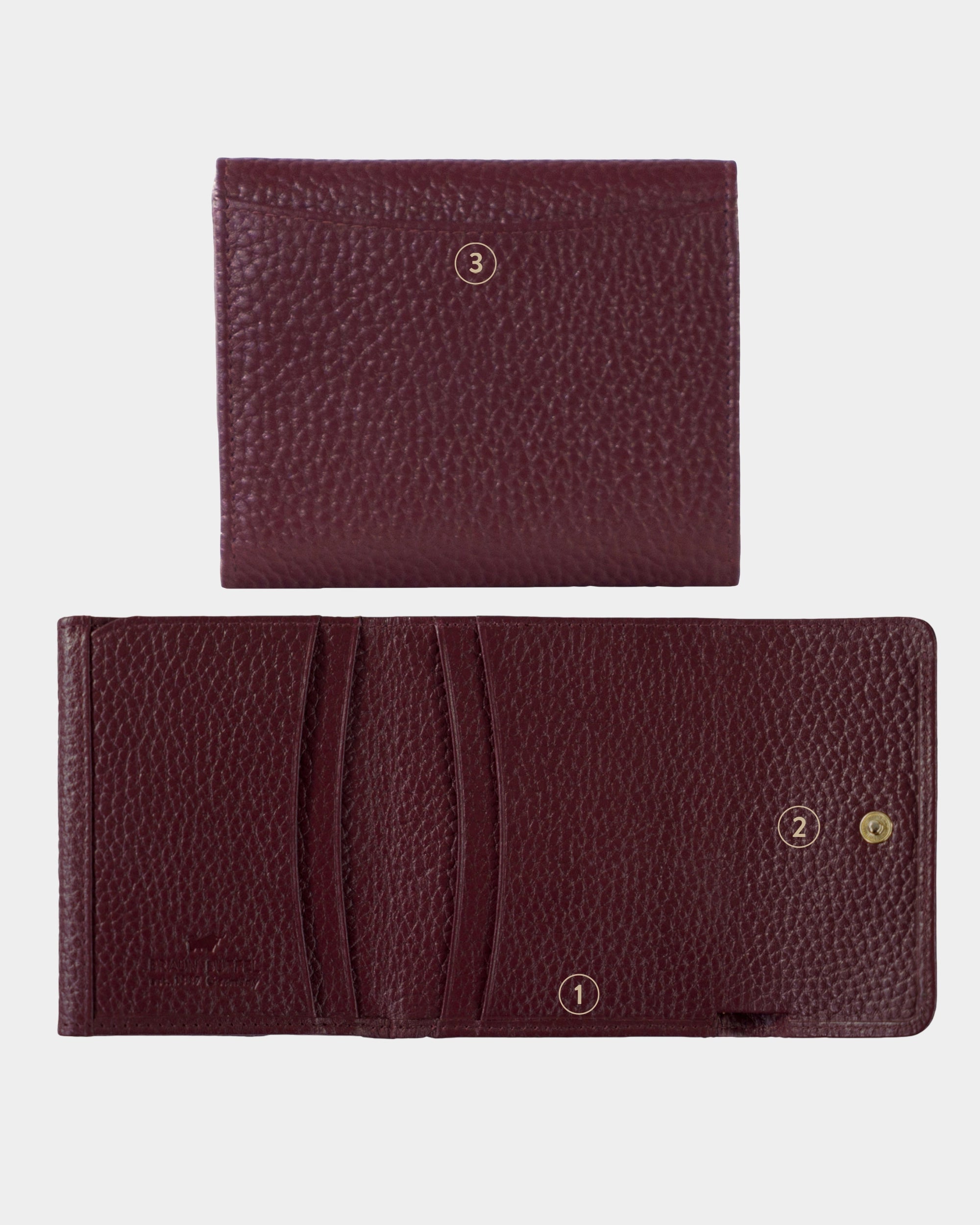 HANNA RFID Geldbörse 5CS dark wine