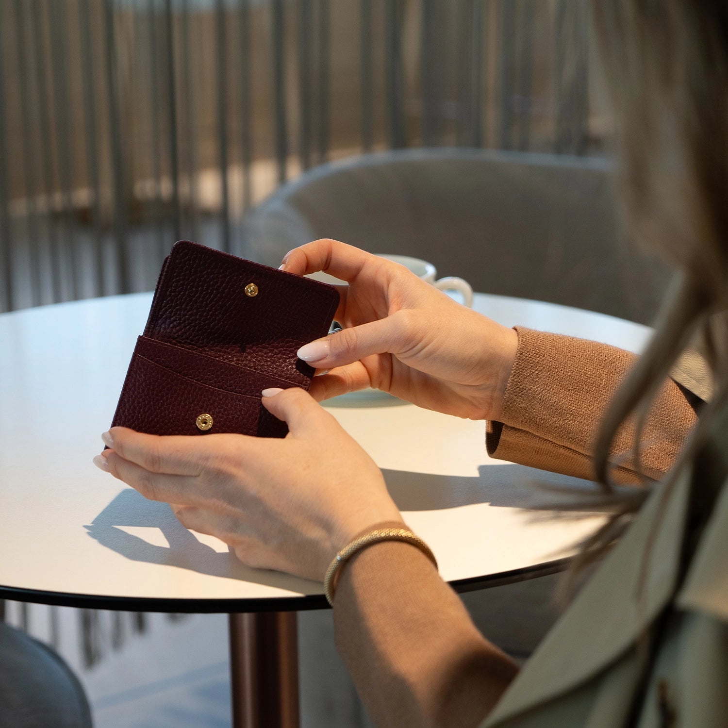 Keyfeature HANNA RFID Geldbörse 5CS dark brown