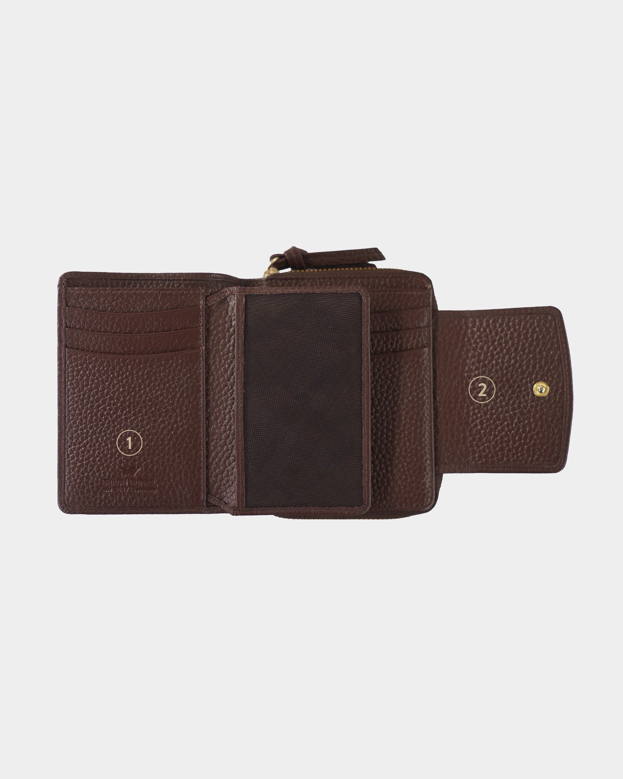 Personalisierung HANNA RFID RV Geldbörse M 8CS dark brown