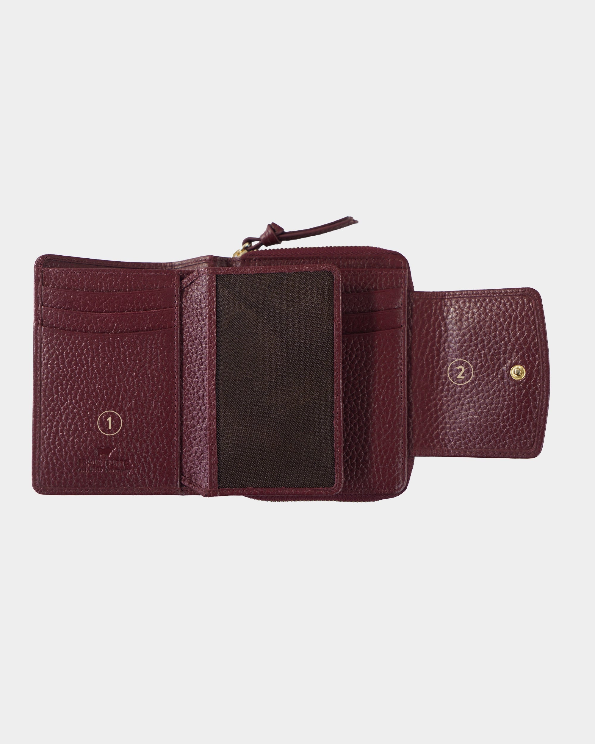 Personalisierung HANNA RFID RV Geldbörse M 8CS dark wine