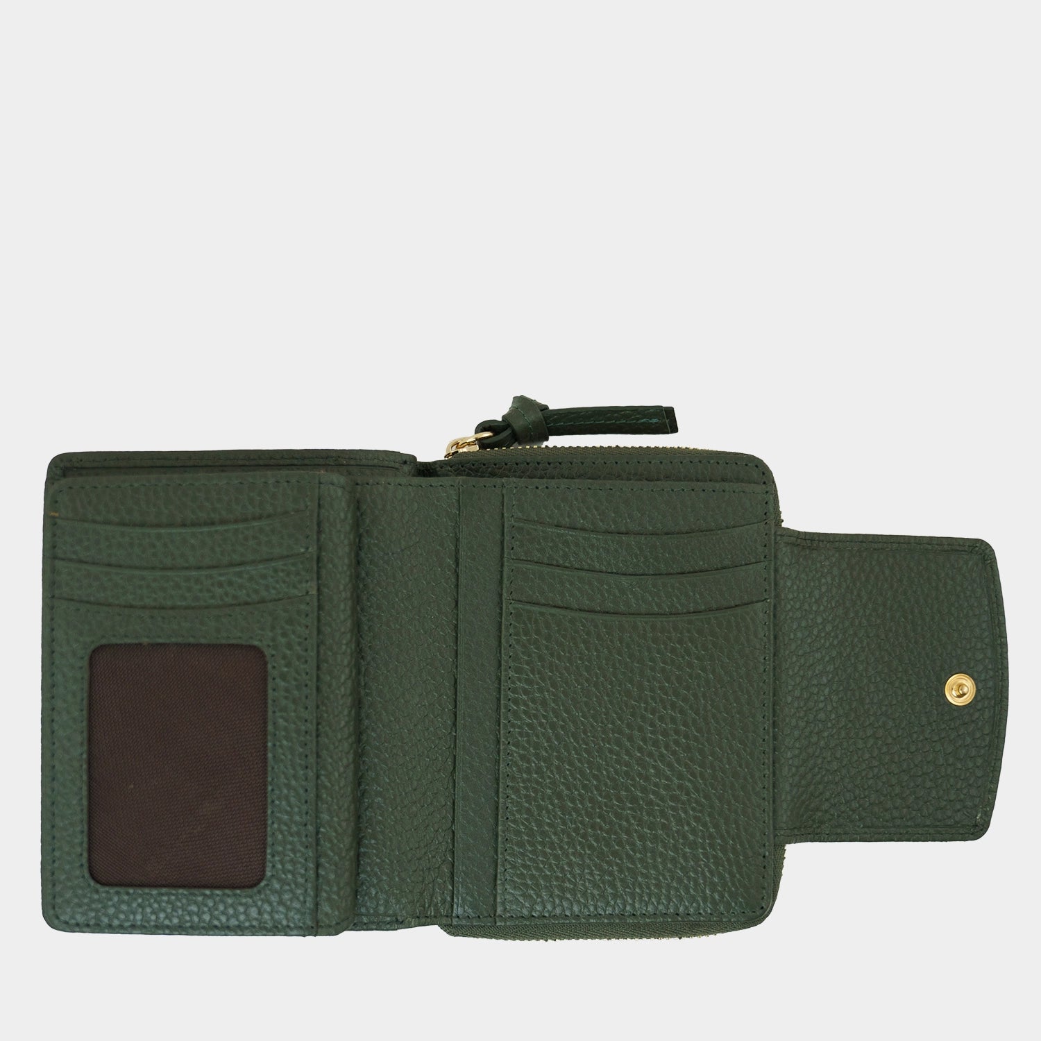 Innenansicht HANNA RFID RV Geldbörse M 8CS loden green