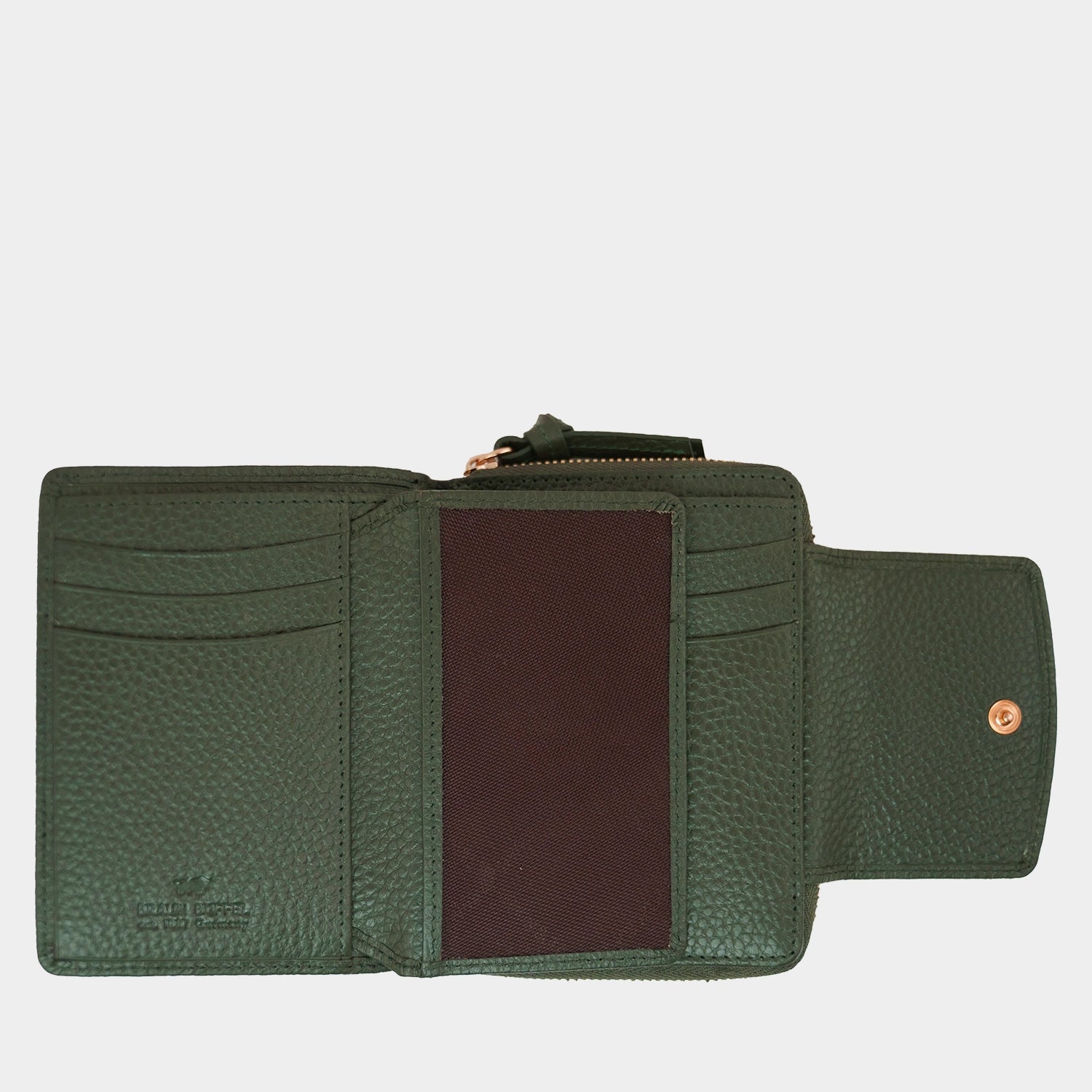 Innenansicht HANNA RFID RV Geldbörse M 8CS loden green