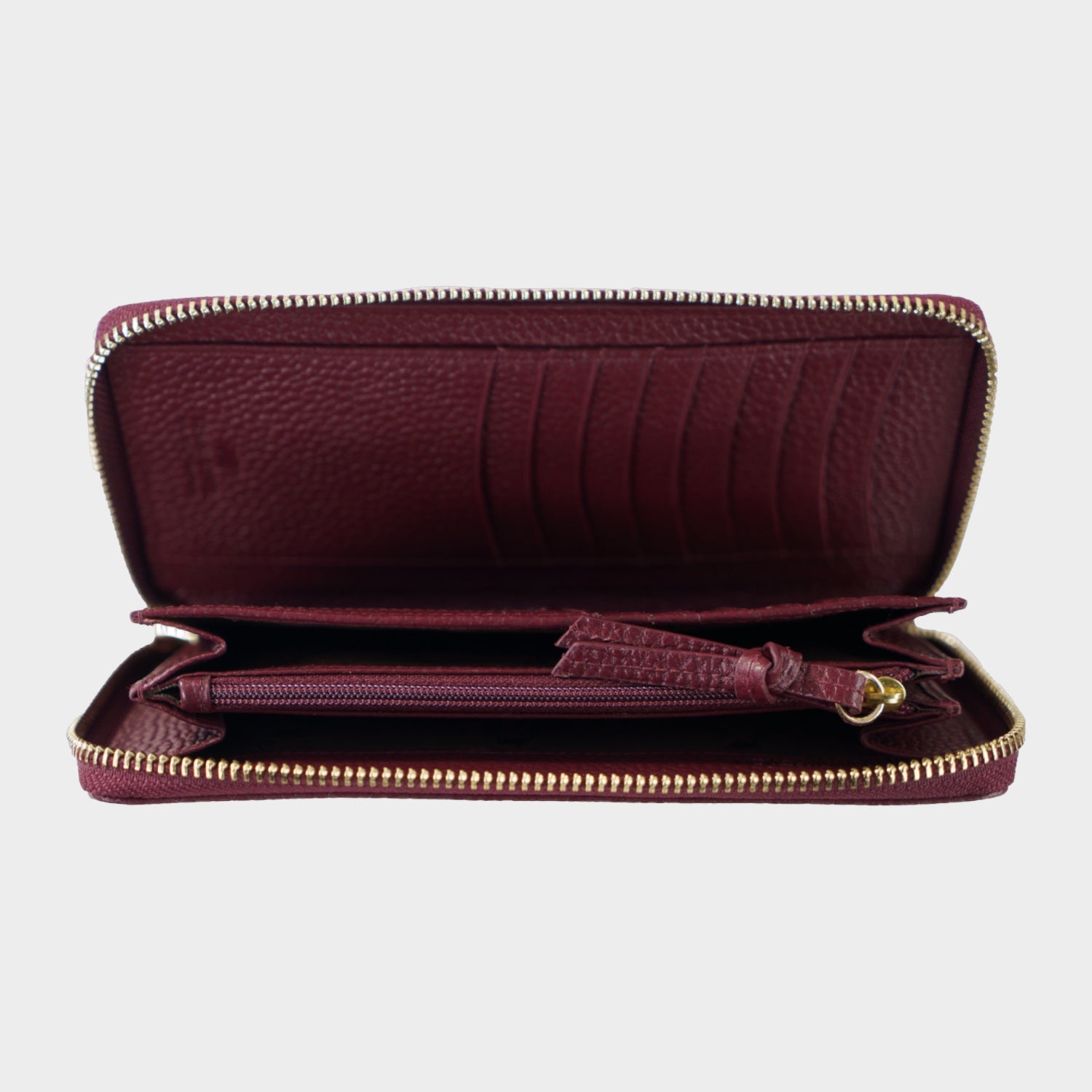 Innenansicht HANNA RFID RV Geldbörse 16CS dark wine