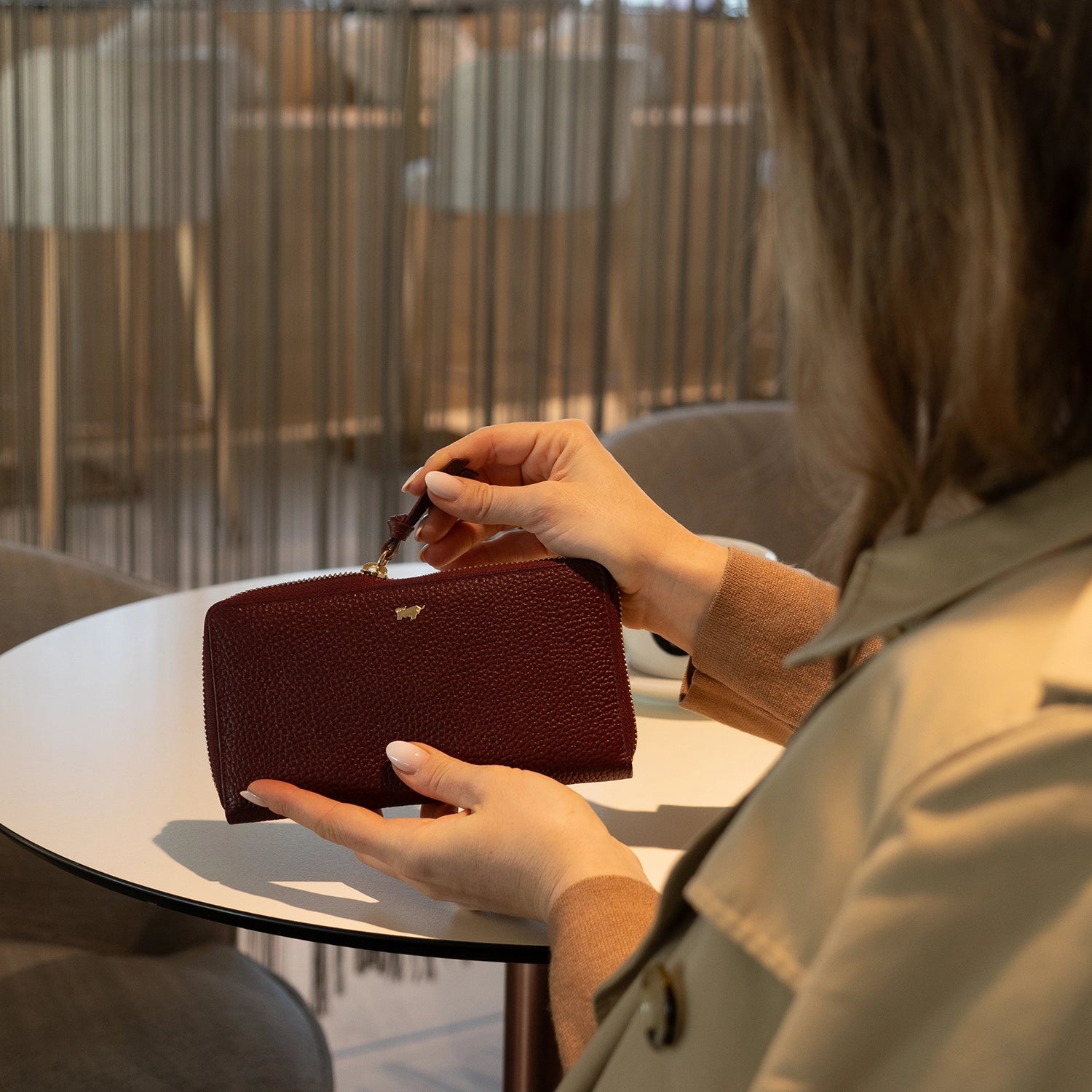 Keyfeature HANNA RFID RV Geldbörse 16CS dark brown