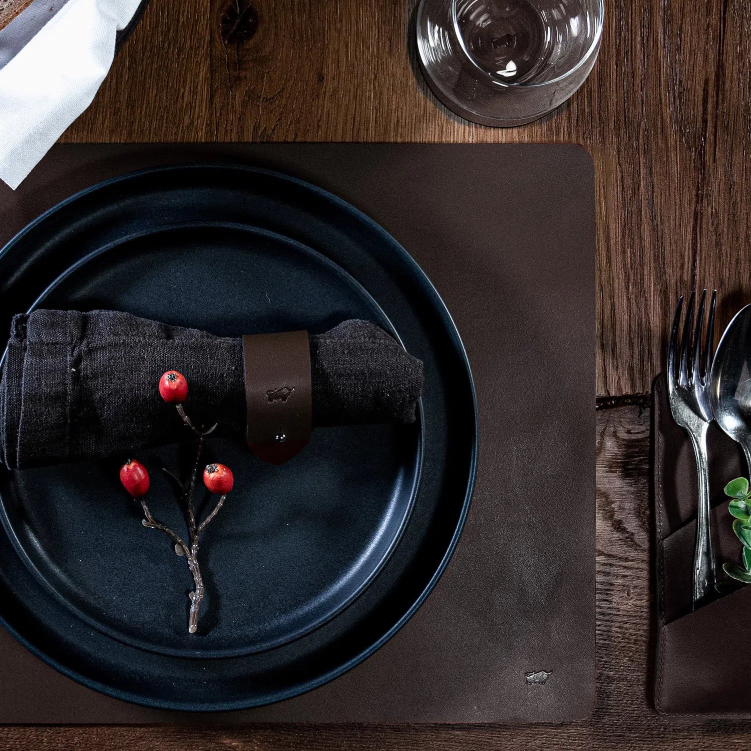 Home&Living Serviettenhalter (6 Stück) braun