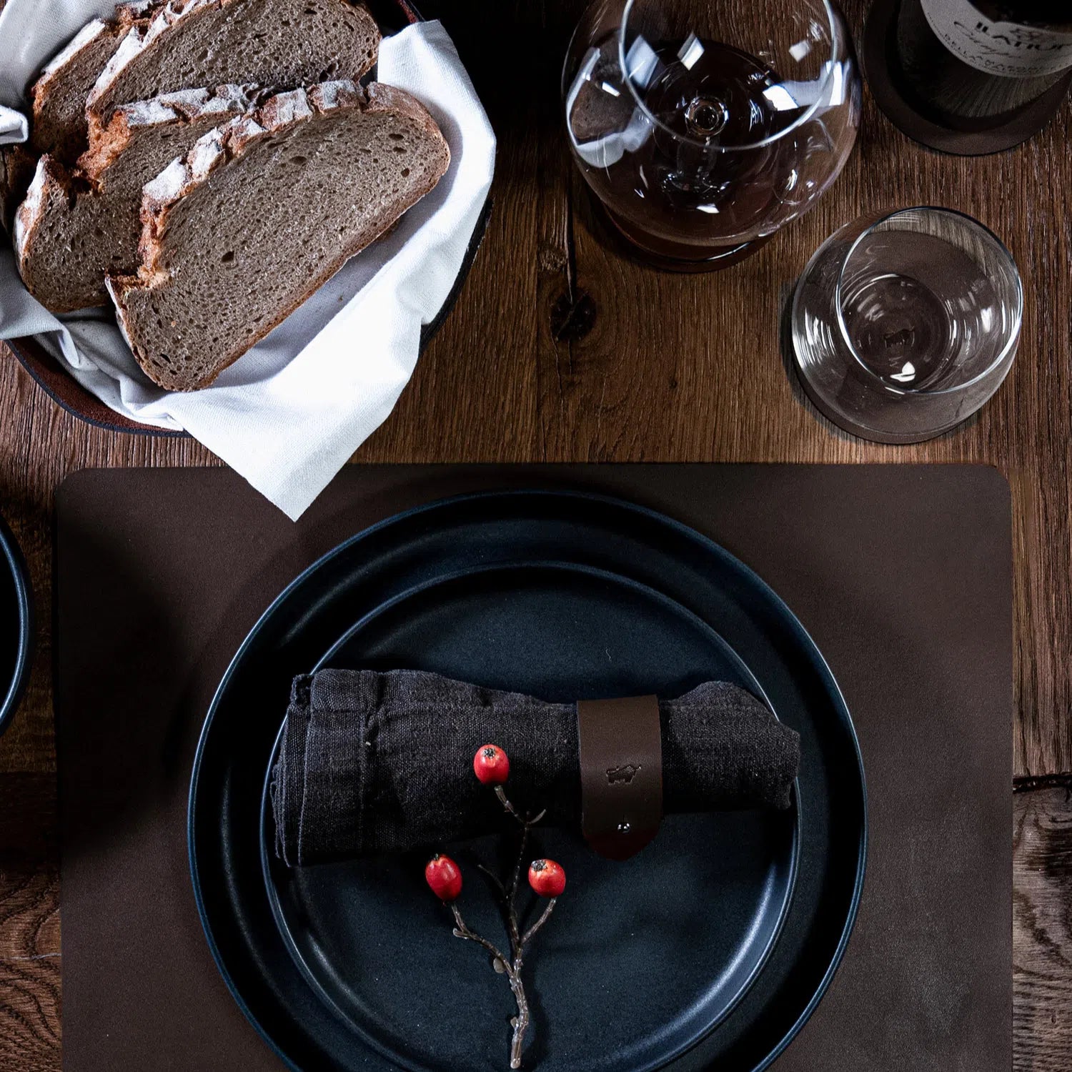 Home&Living Tischset (2 Stück) braun