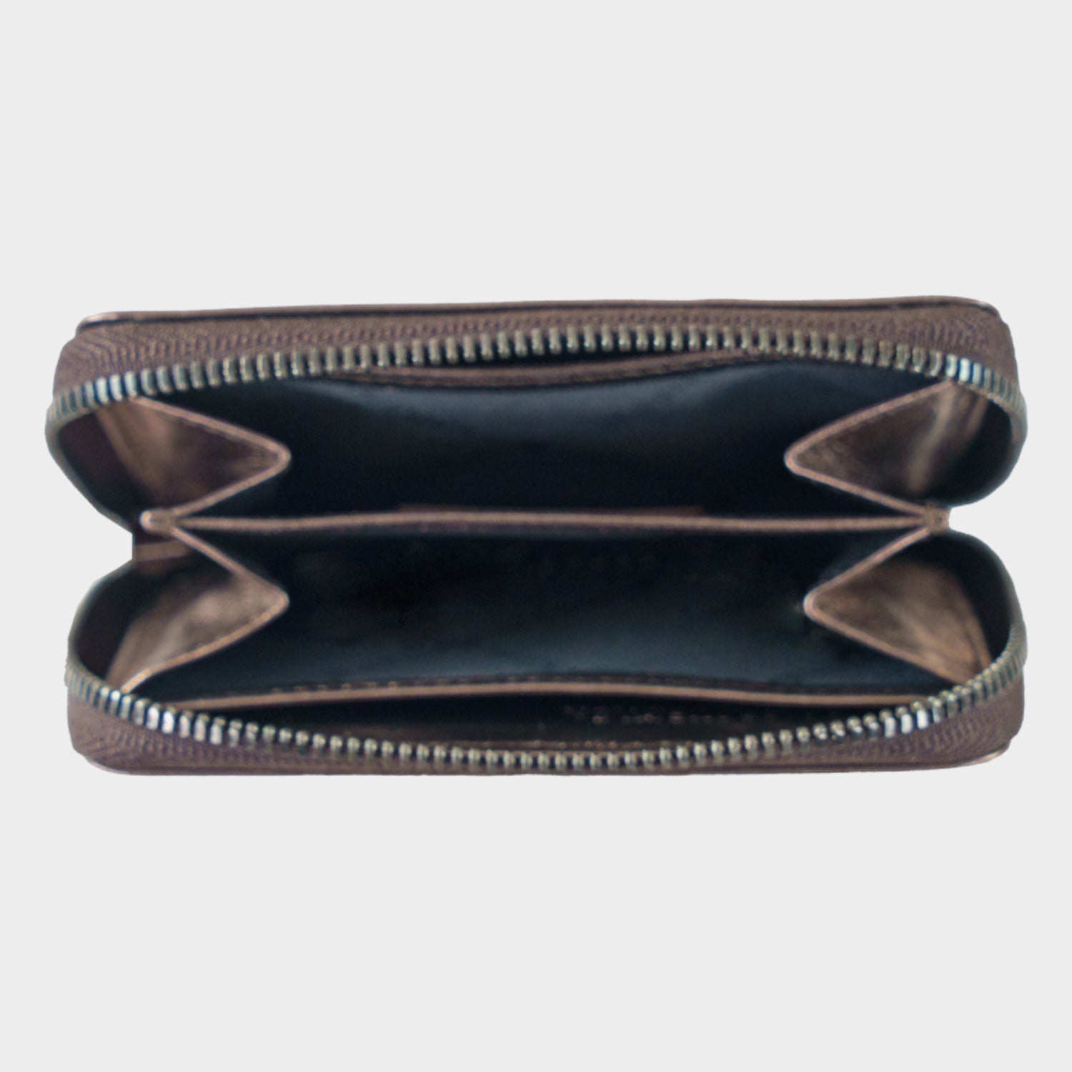 Innenansicht RUBY RFID Mini Geldbörse bronze