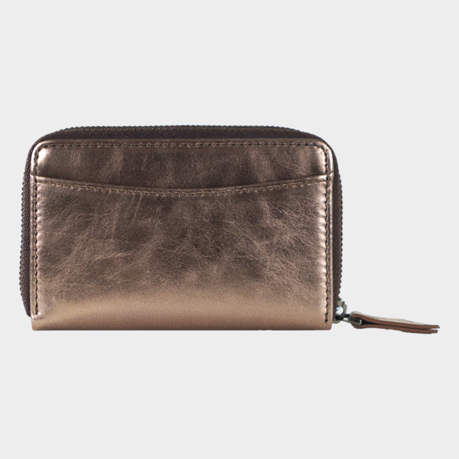 Rückansicht RUBY RFID Mini Geldbörse bronze