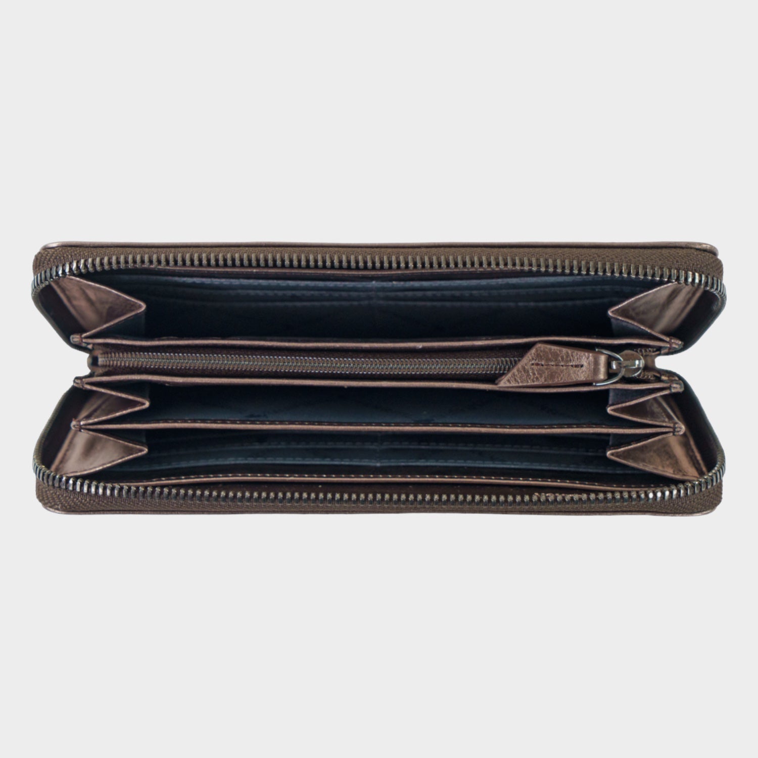 Innenansicht RUBY RFID RV-Geldbörse 16CS bronze