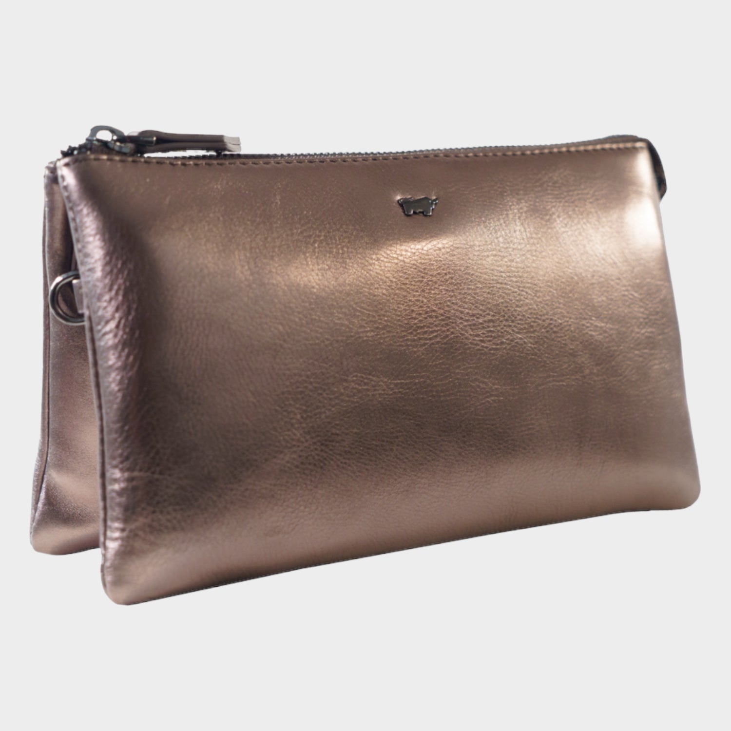 Schrägansicht RUBY Umhängetasche bronze