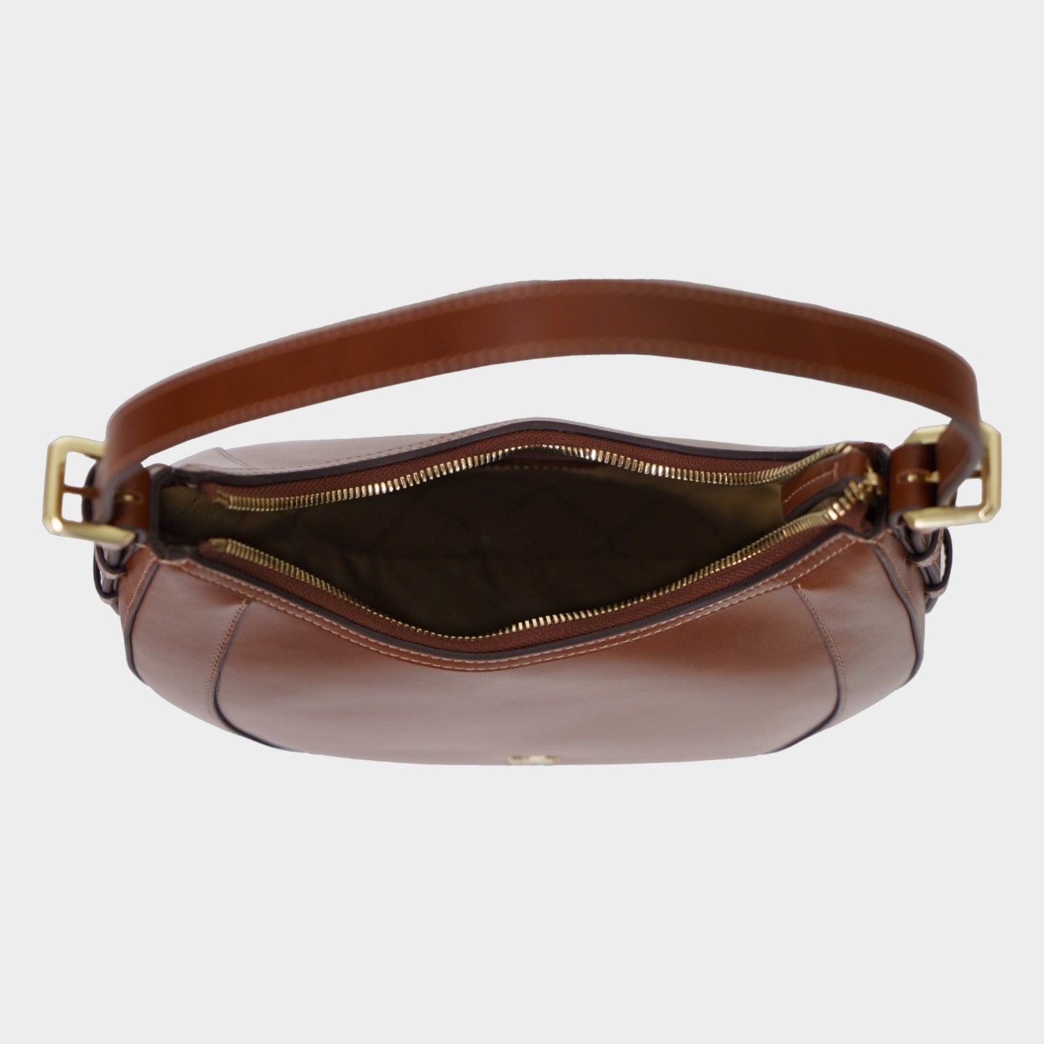 Innenansicht ALICE Hobo Bag S cognac