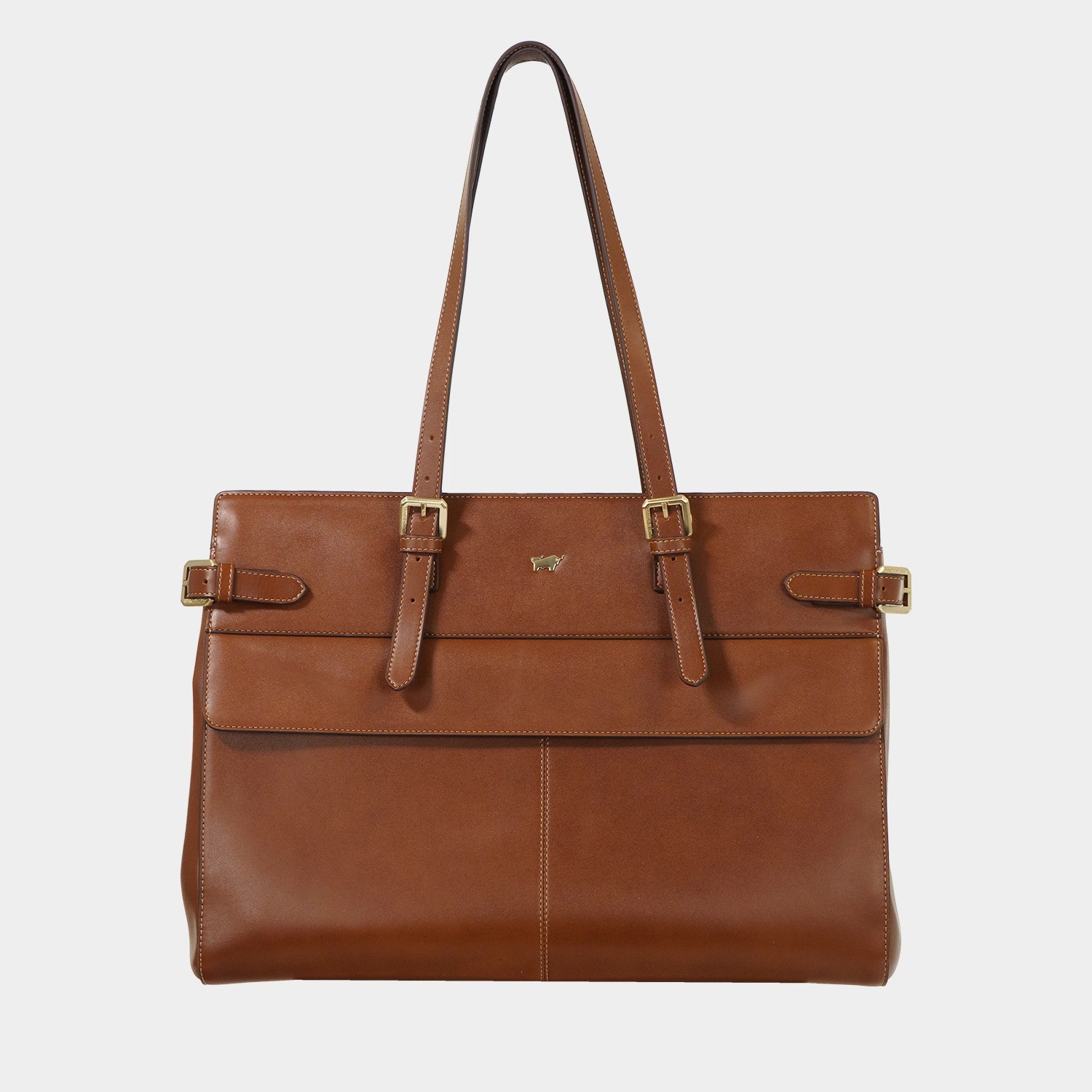 Frontansicht ALICE Businesstasche cognac